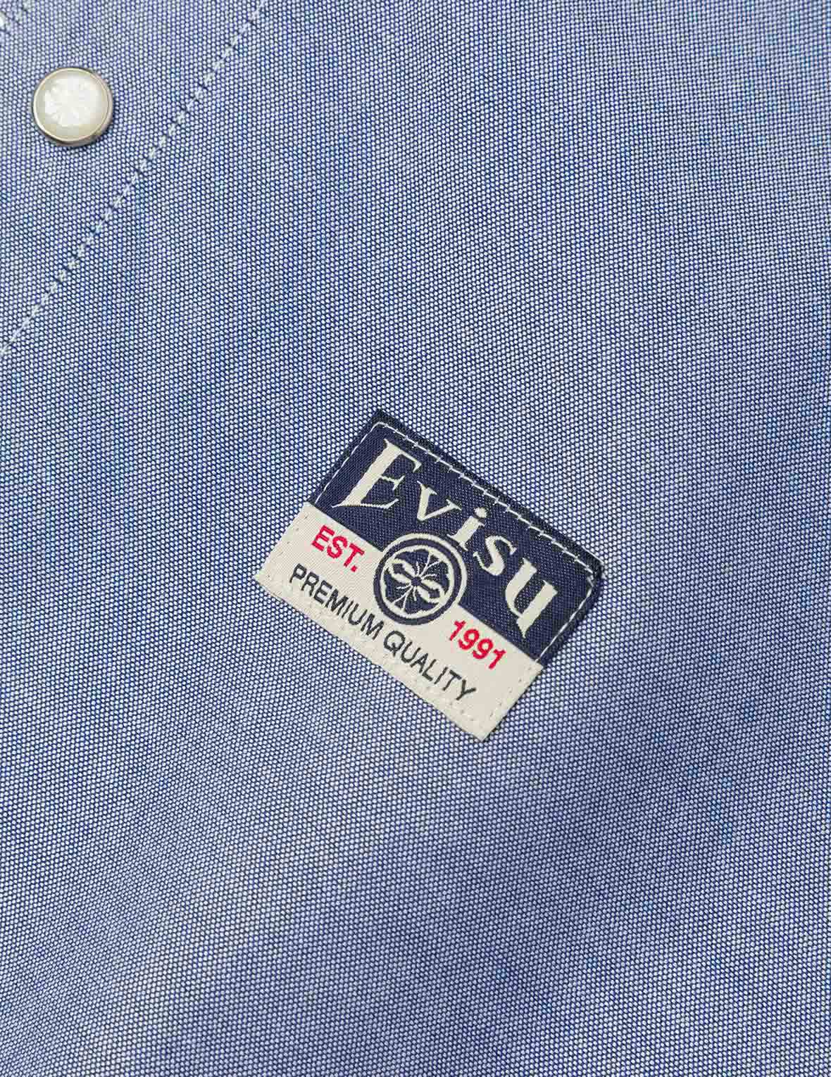 Half Kamon Embroidery and Print Relax Fit Shirt