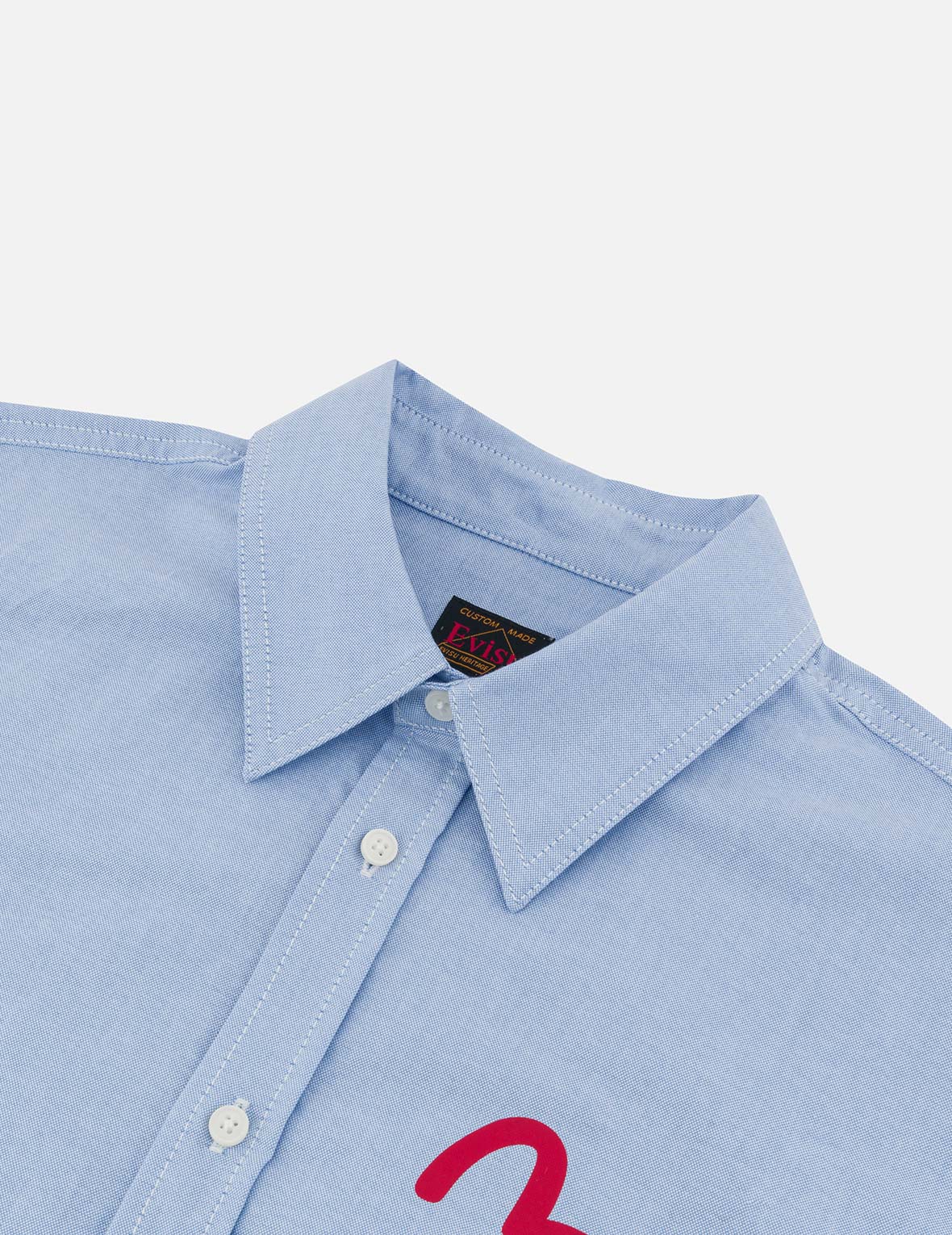 Seagull Embroidery Relax Fit Long Sleeve Oxford Shirt