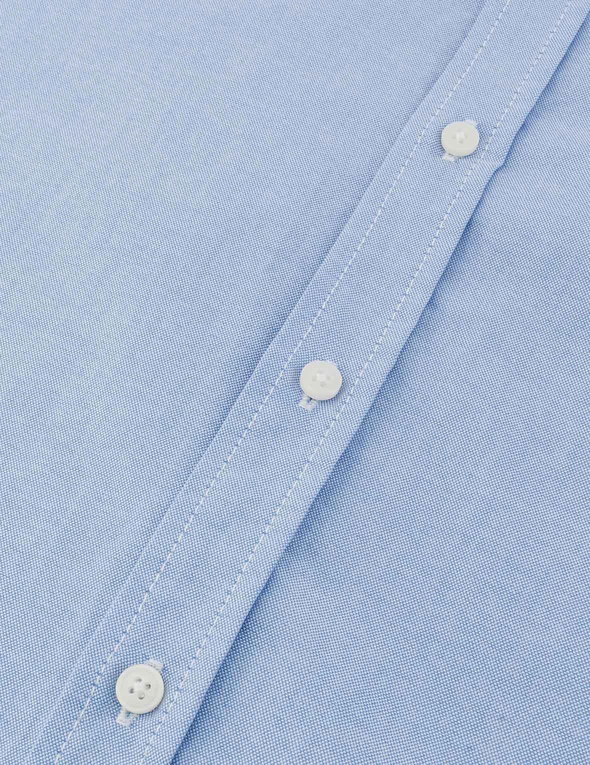 Seagull Embroidery Relax Fit Long Sleeve Oxford Shirt