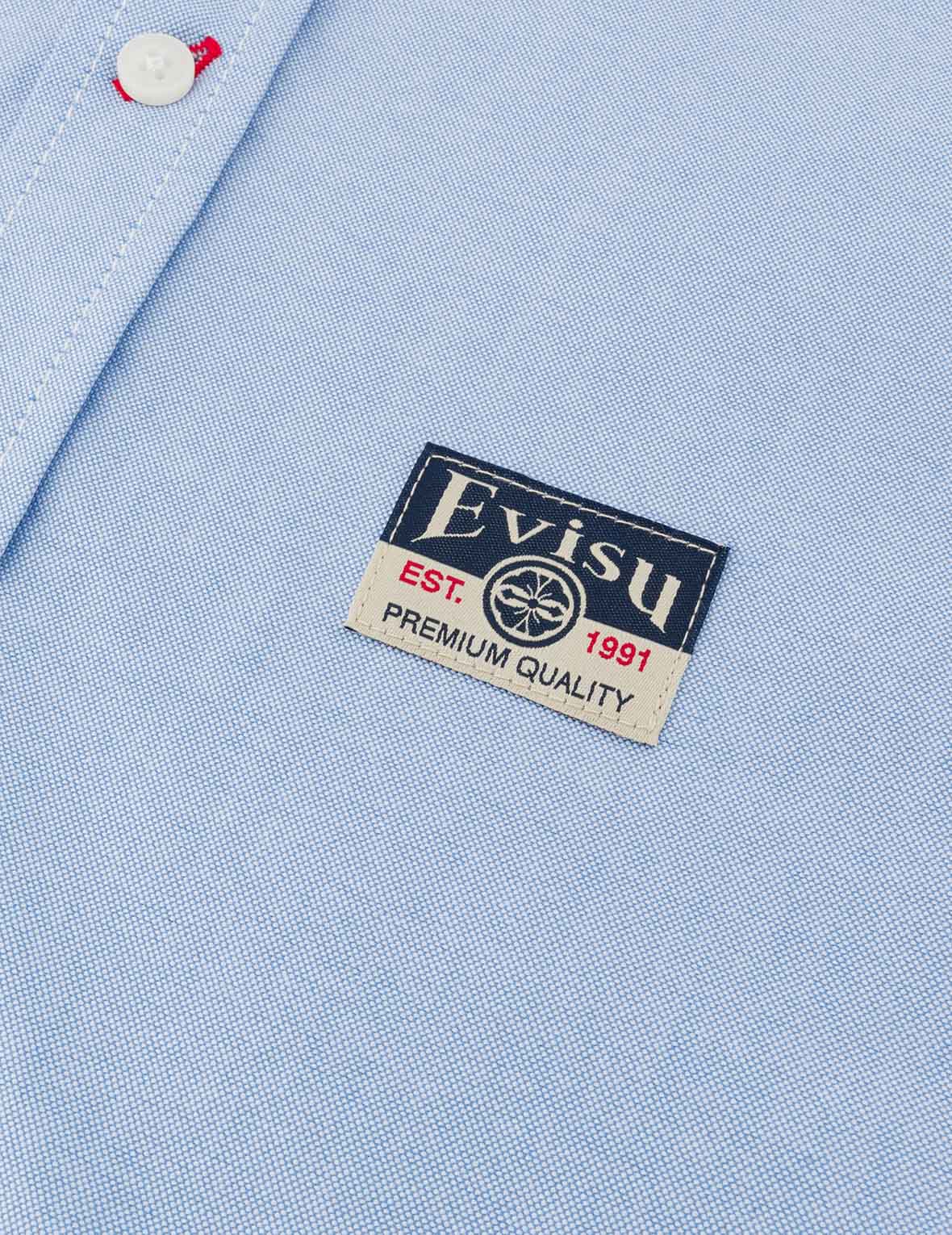 Seagull Embroidery Relax Fit Long Sleeve Oxford Shirt