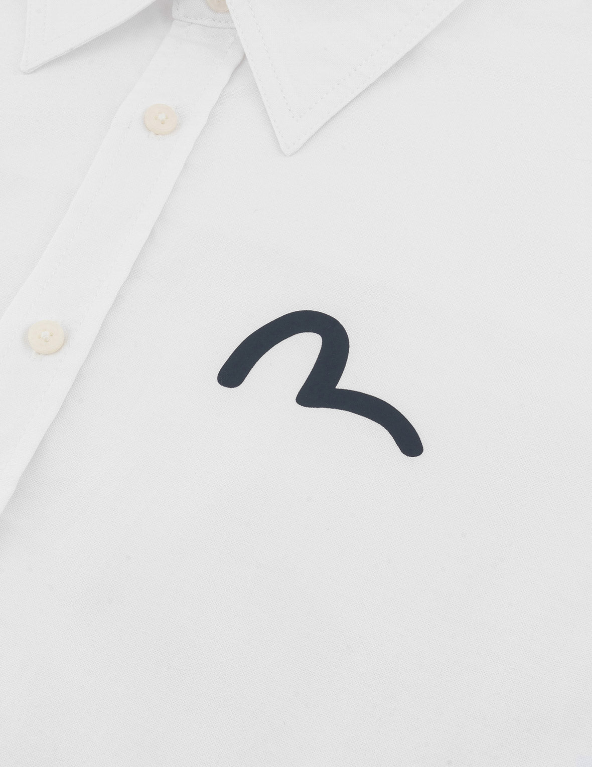 Seagull Embroidery Relax Fit Long Sleeve Oxford Shirt