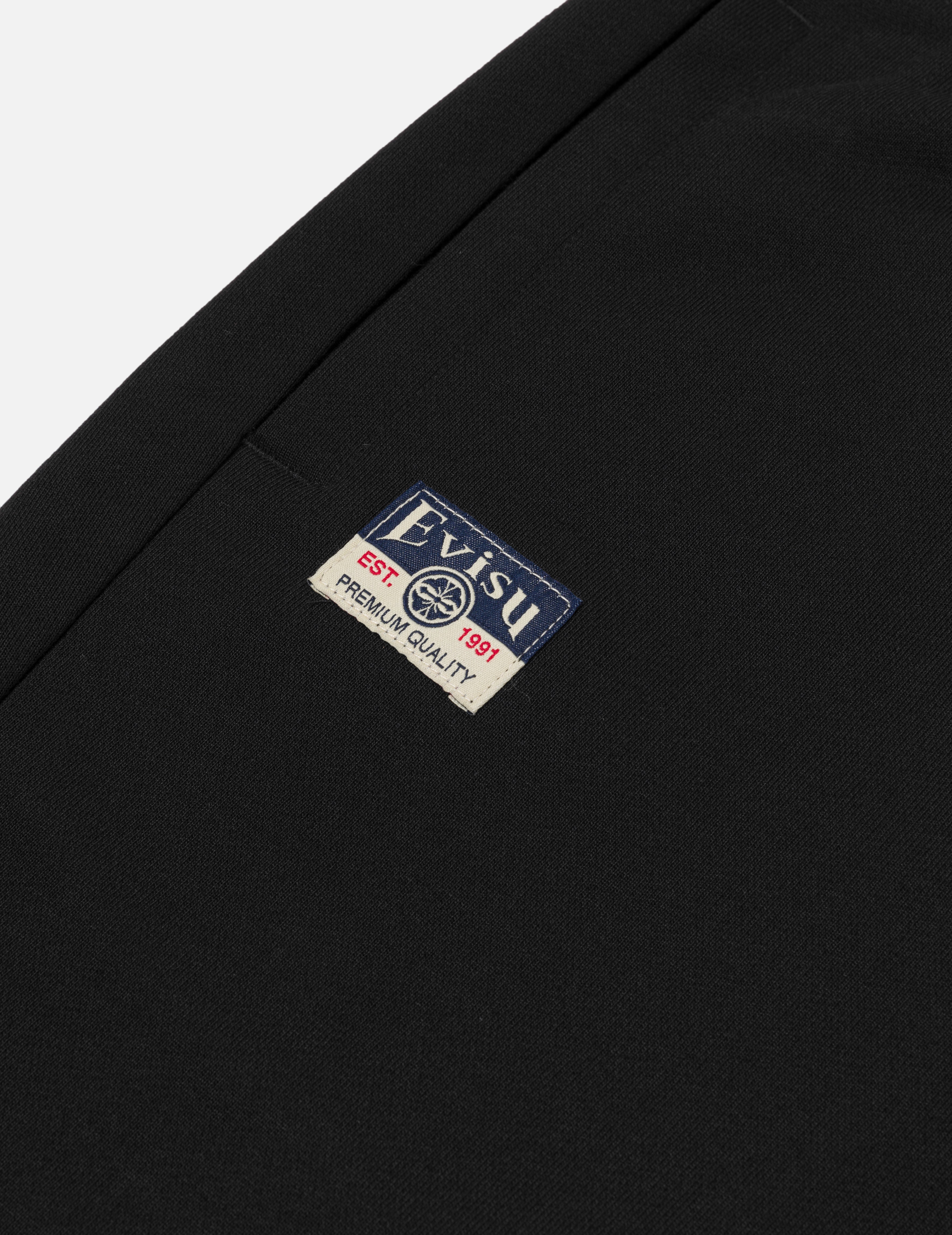 Kamon and Daruma Embroidery Pockets Regular Fit Sweatpants