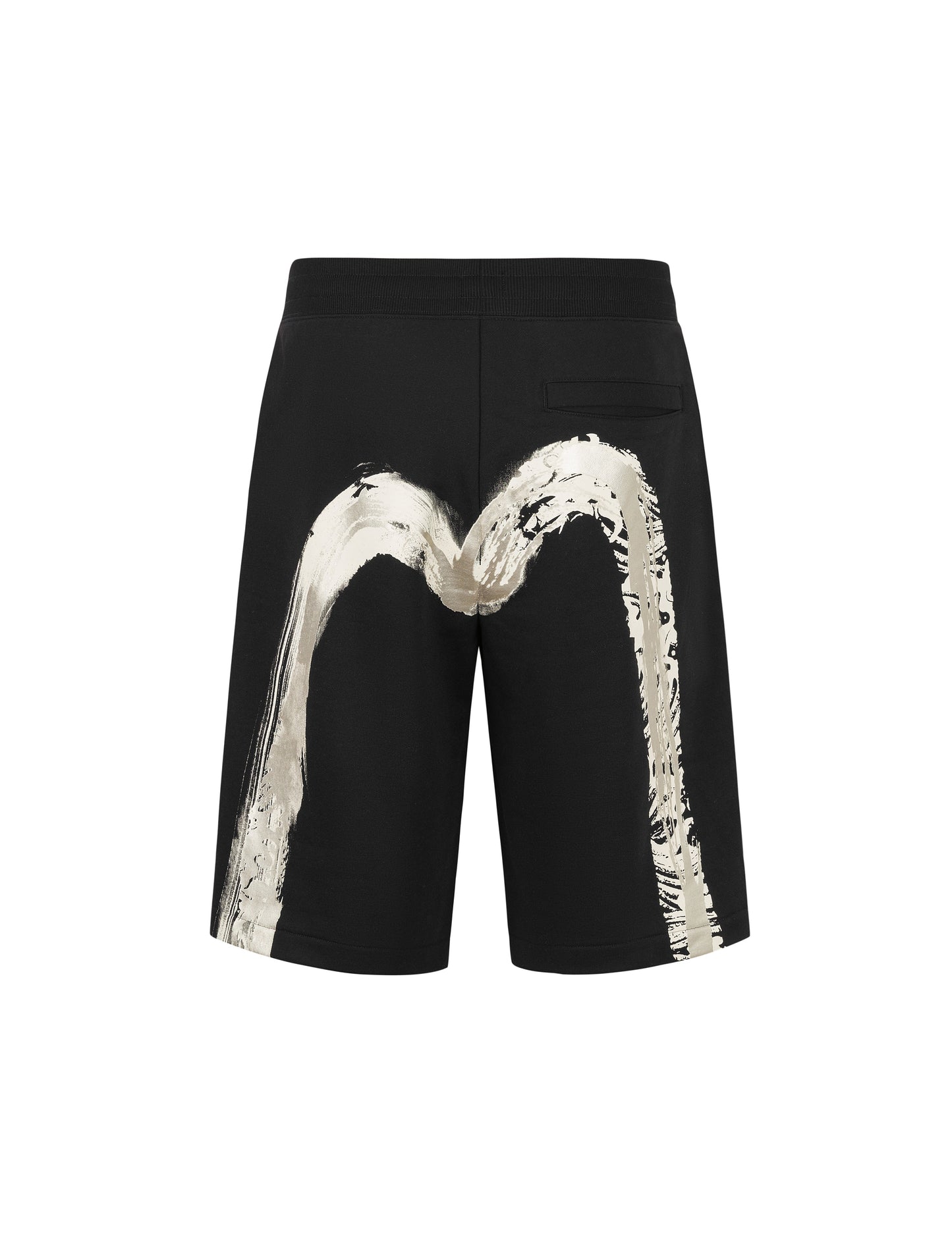 Artistic Brush Daicock Print Regular Fit Sweatshorts