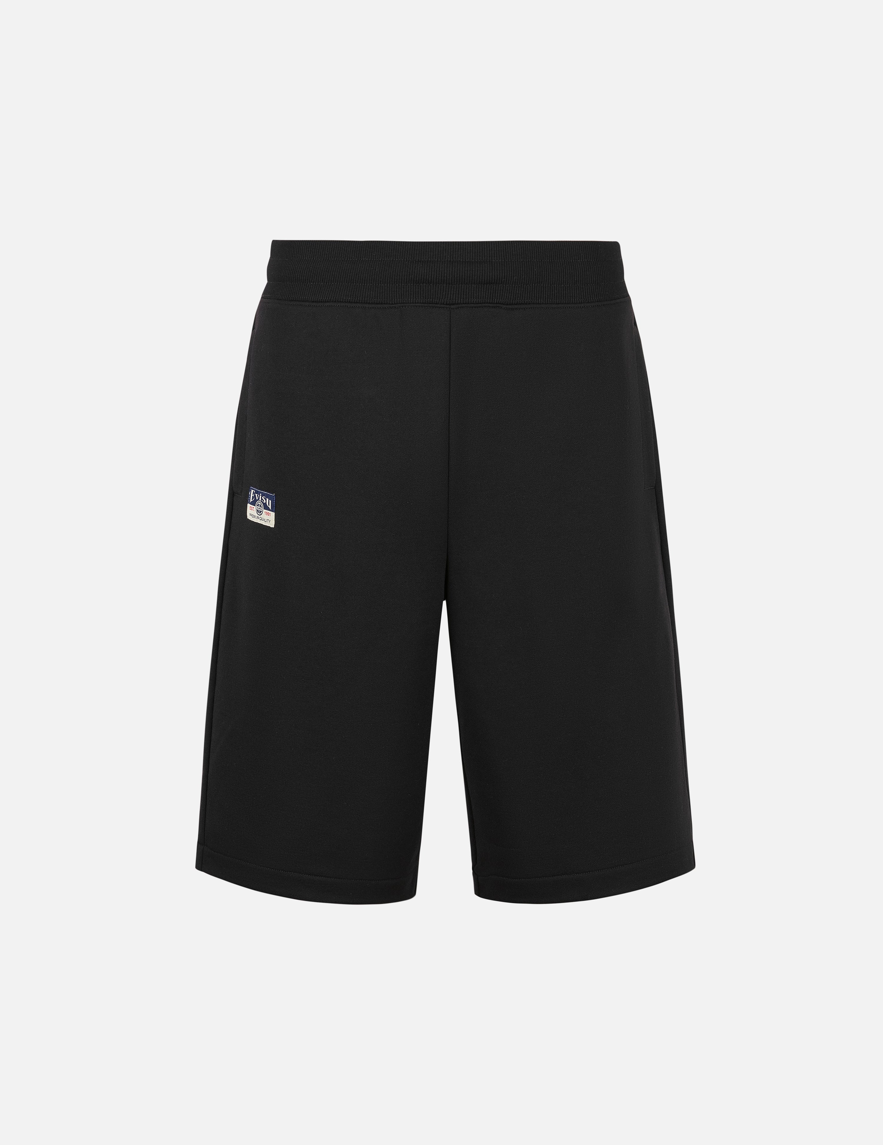 Artistic Brush Daicock Print Regular Fit Sweatshorts