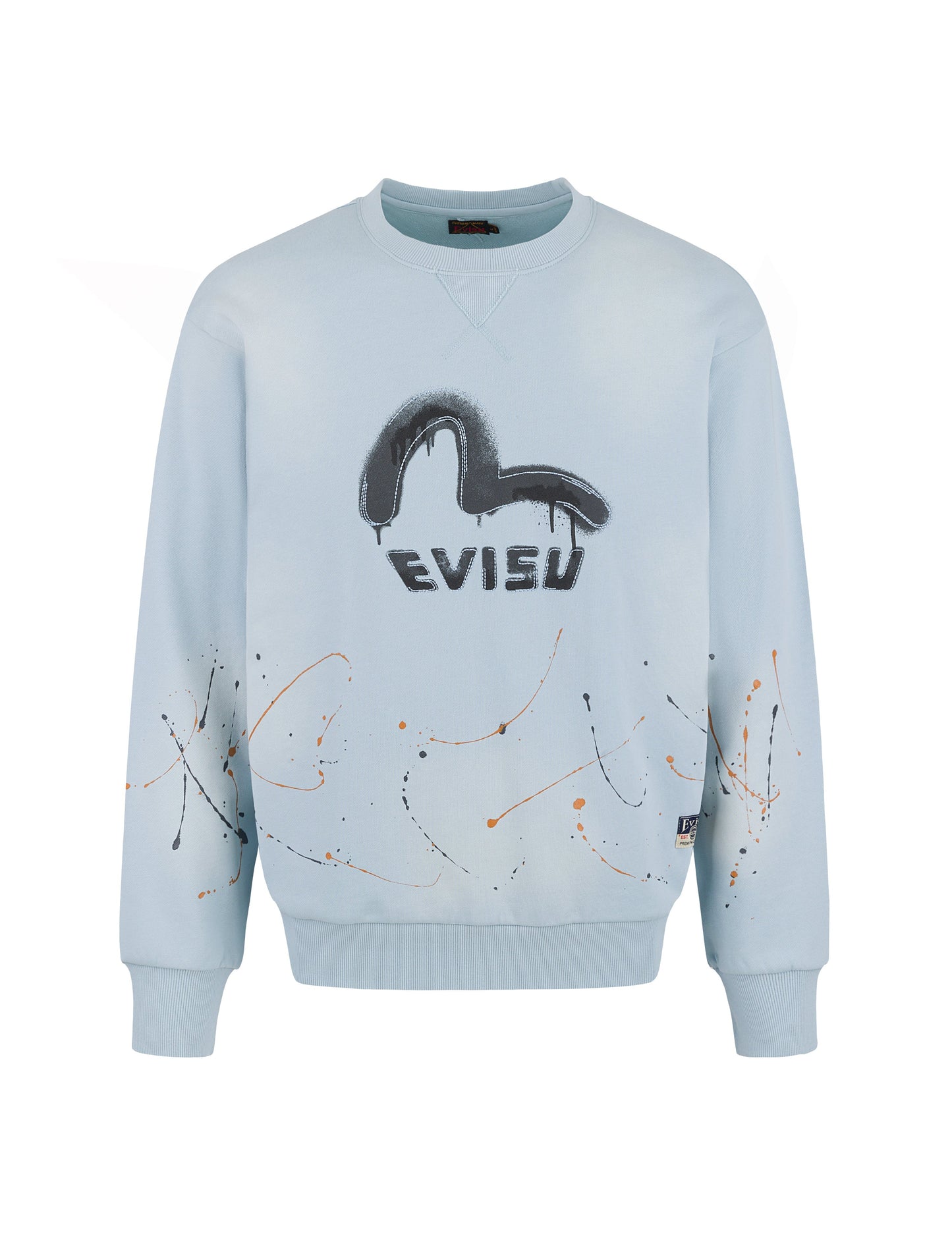 Logo and Seagull Print Relax Fit Sweatshirts