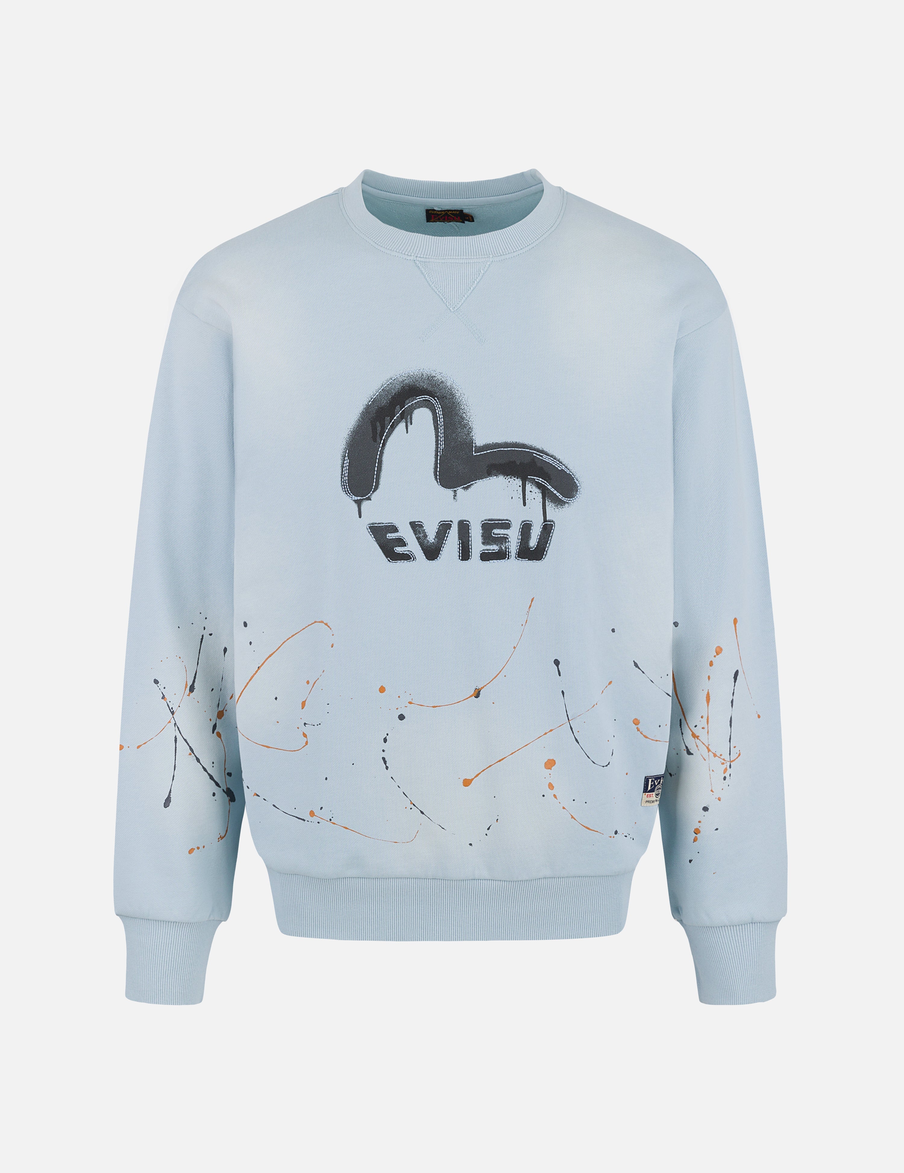 Logo and Seagull Print Relax Fit Sweatshirts