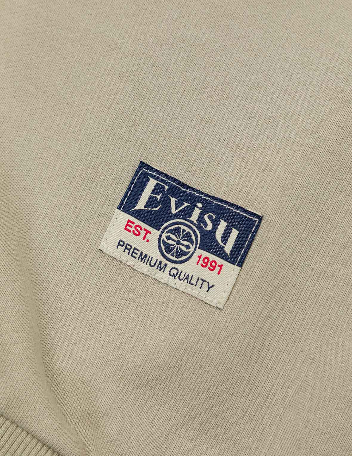 Daruma and Logo Embroidery Relax Fit Sweatshirt