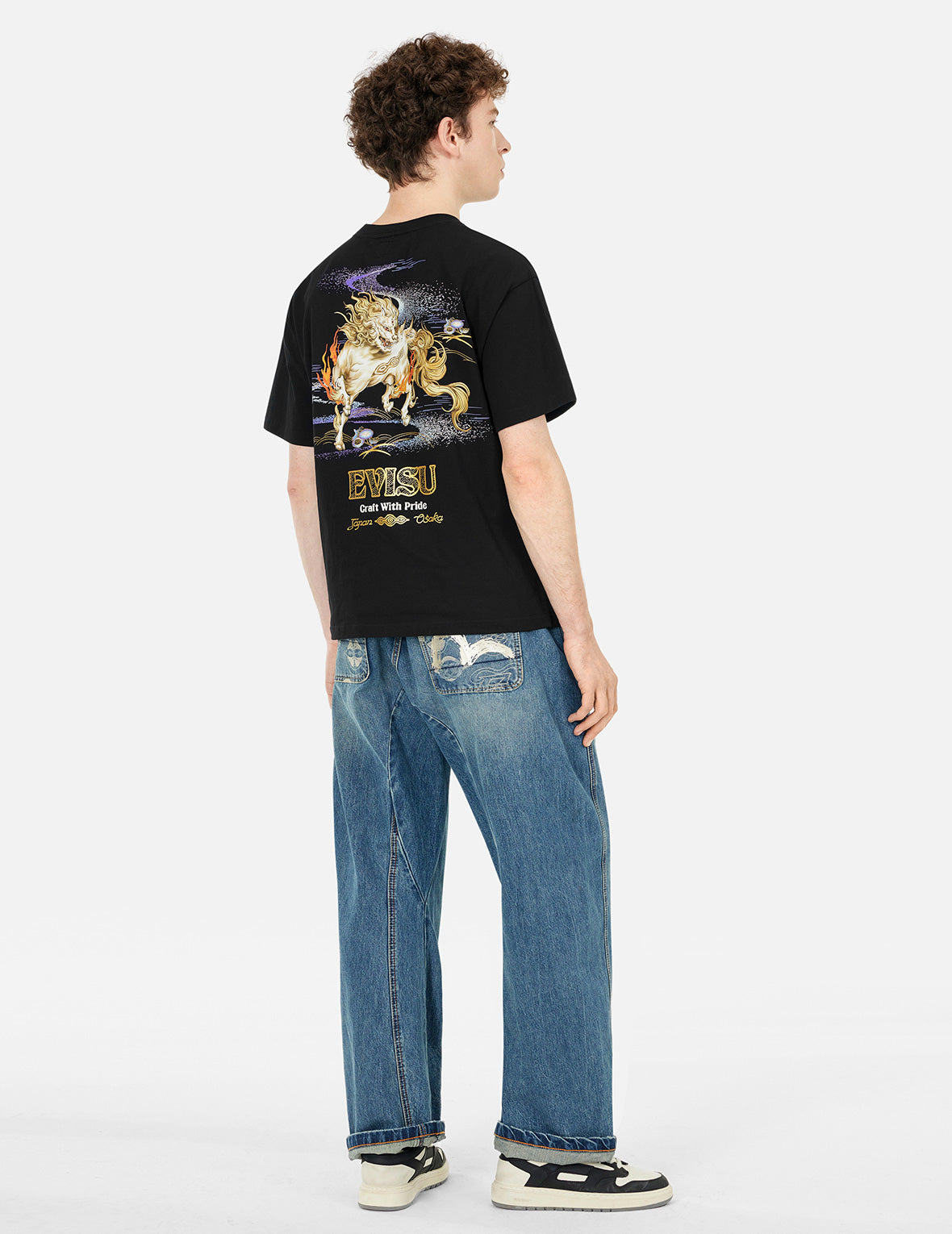 Hakutaku Print Relax Fit T-Shirt