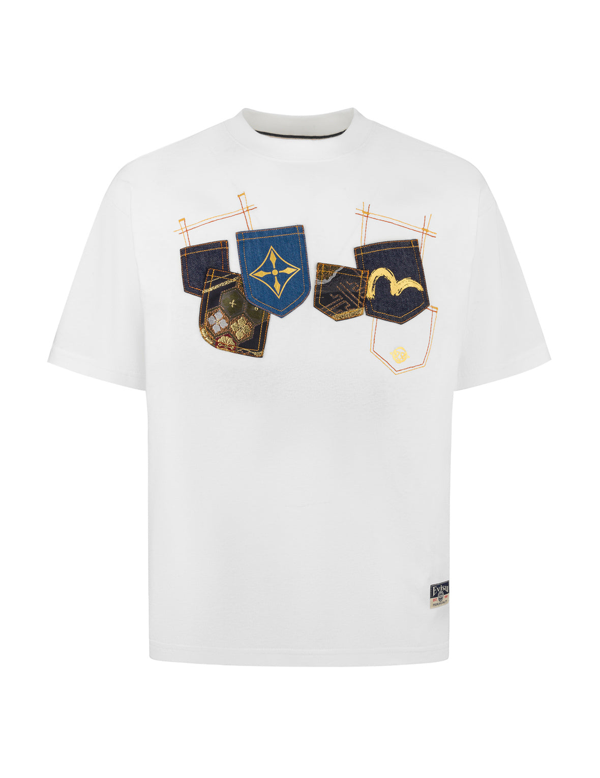 Multi-Pocket and Multi-Print Relax Fit T-shirt