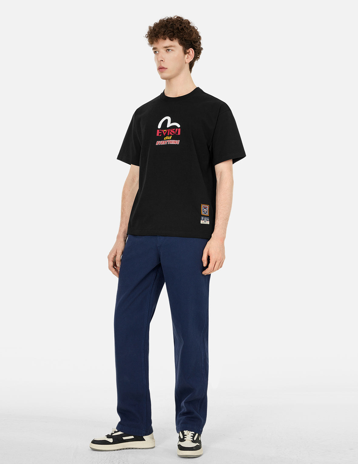 Daruma and Totem Print Relax Fit T-shirt