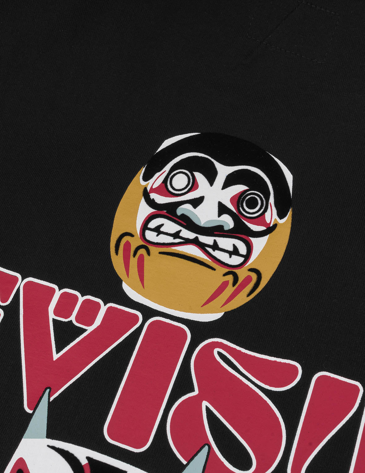 Daruma and Totem Print Relax Fit T-shirt
