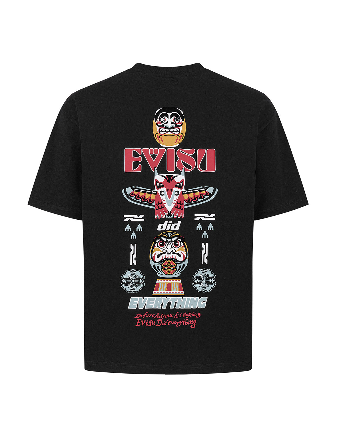 Daruma and Totem Print Relax Fit T-shirt