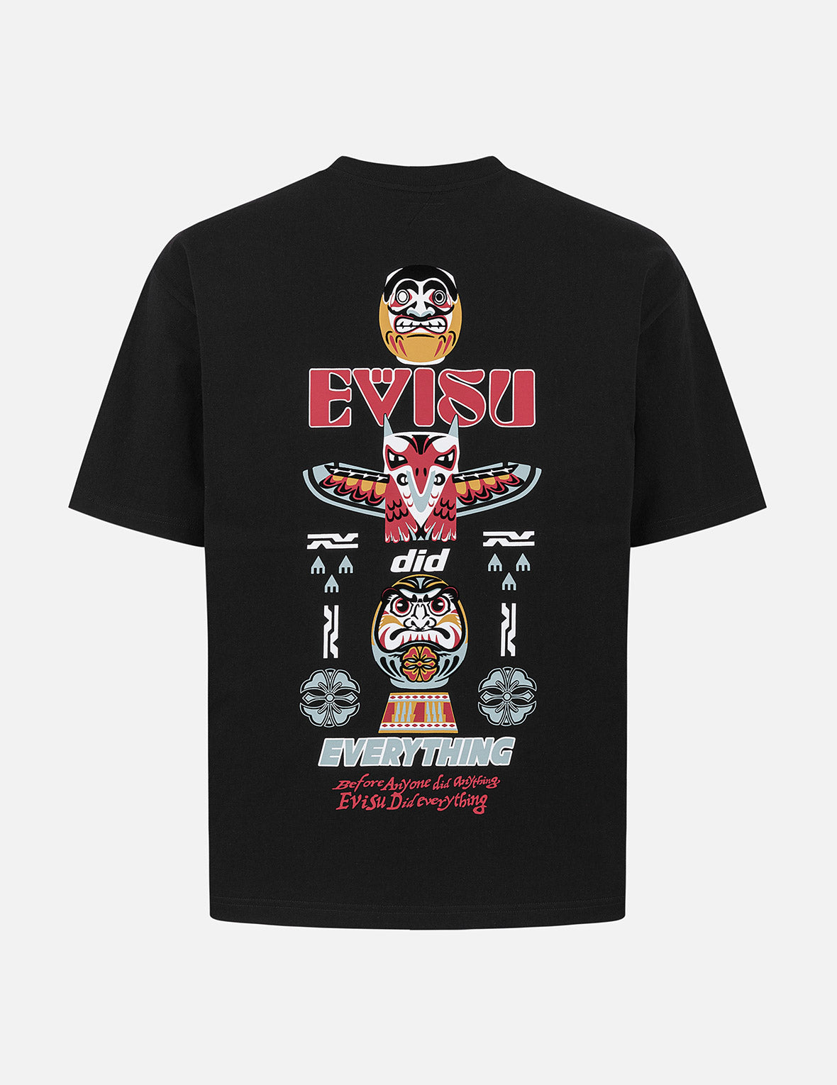 Daruma and Totem Print Relax Fit T-shirt