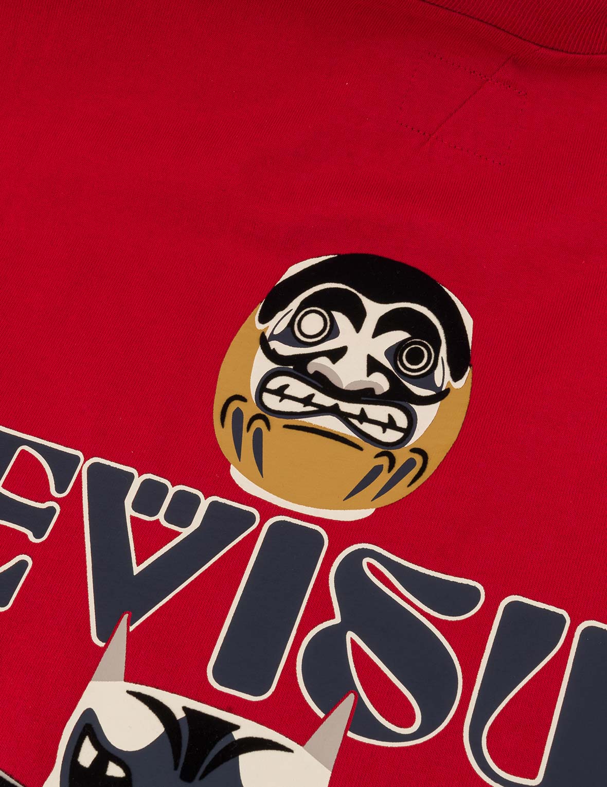 Daruma and Totem Print Relax Fit T-shirt