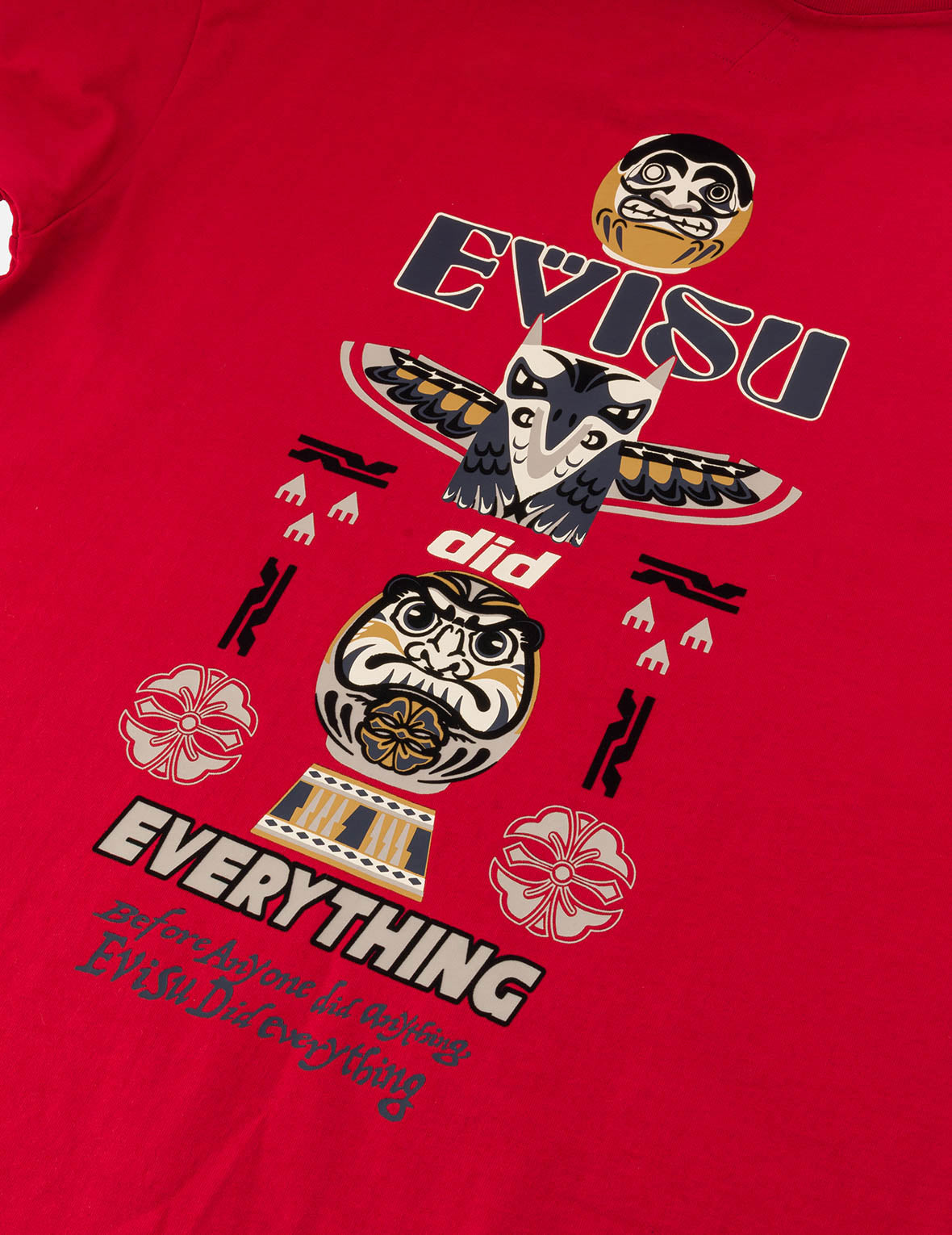 Daruma and Totem Print Relax Fit T-shirt