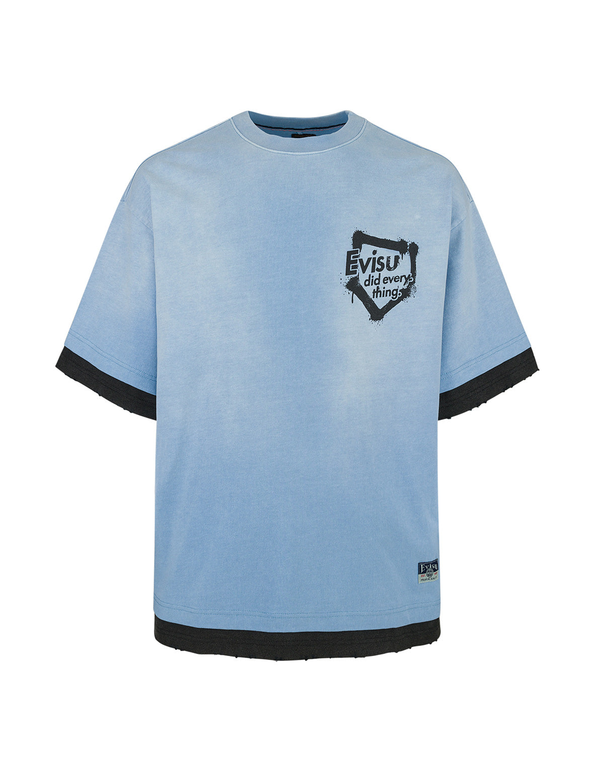 Washed 2-in-1 Oversized T-shirt