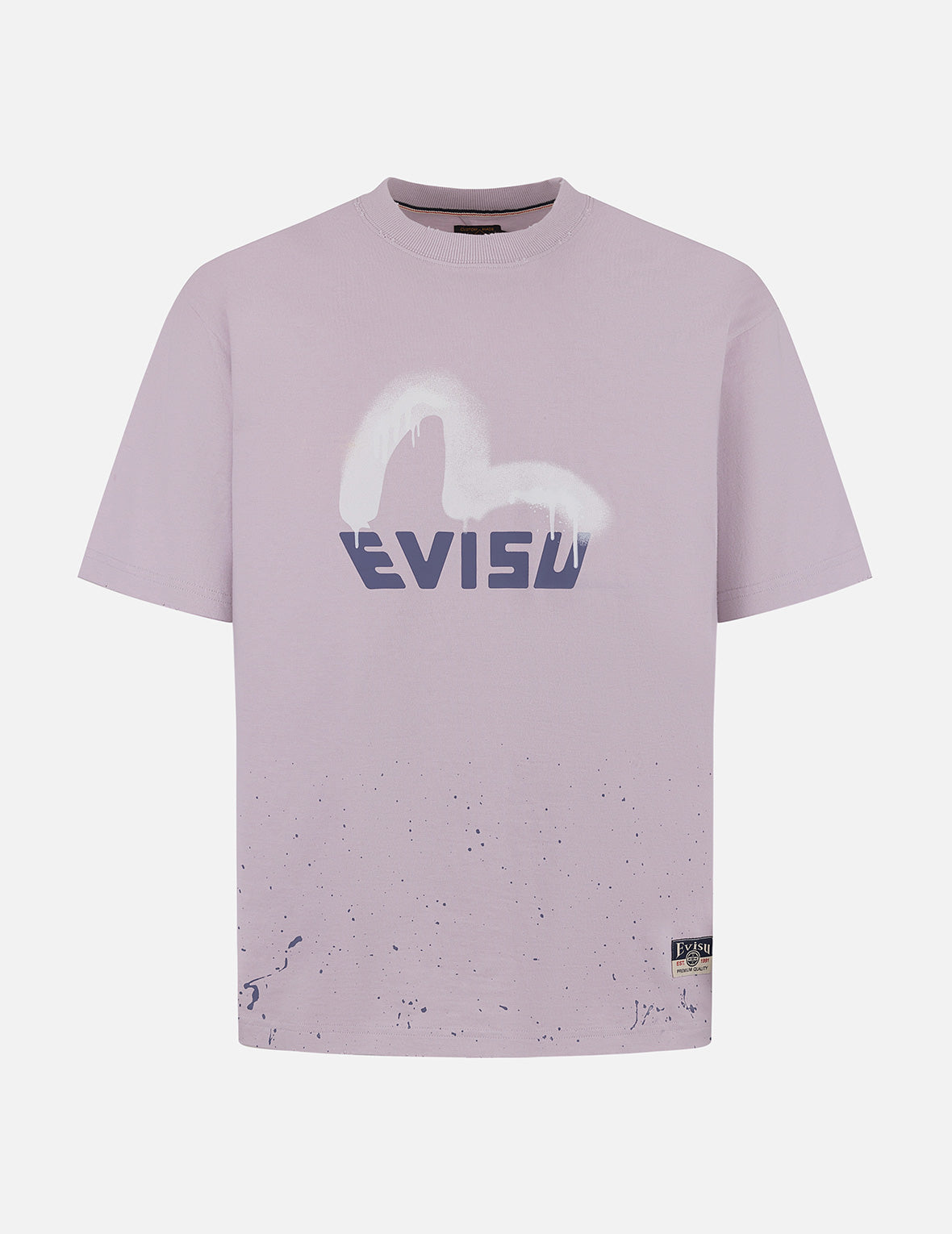 Logo and Seagull Print Relax Fit T-shirt