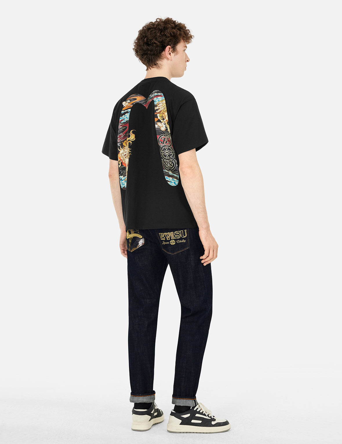Hakutaku Daicock Print Relax Fit T-shirt