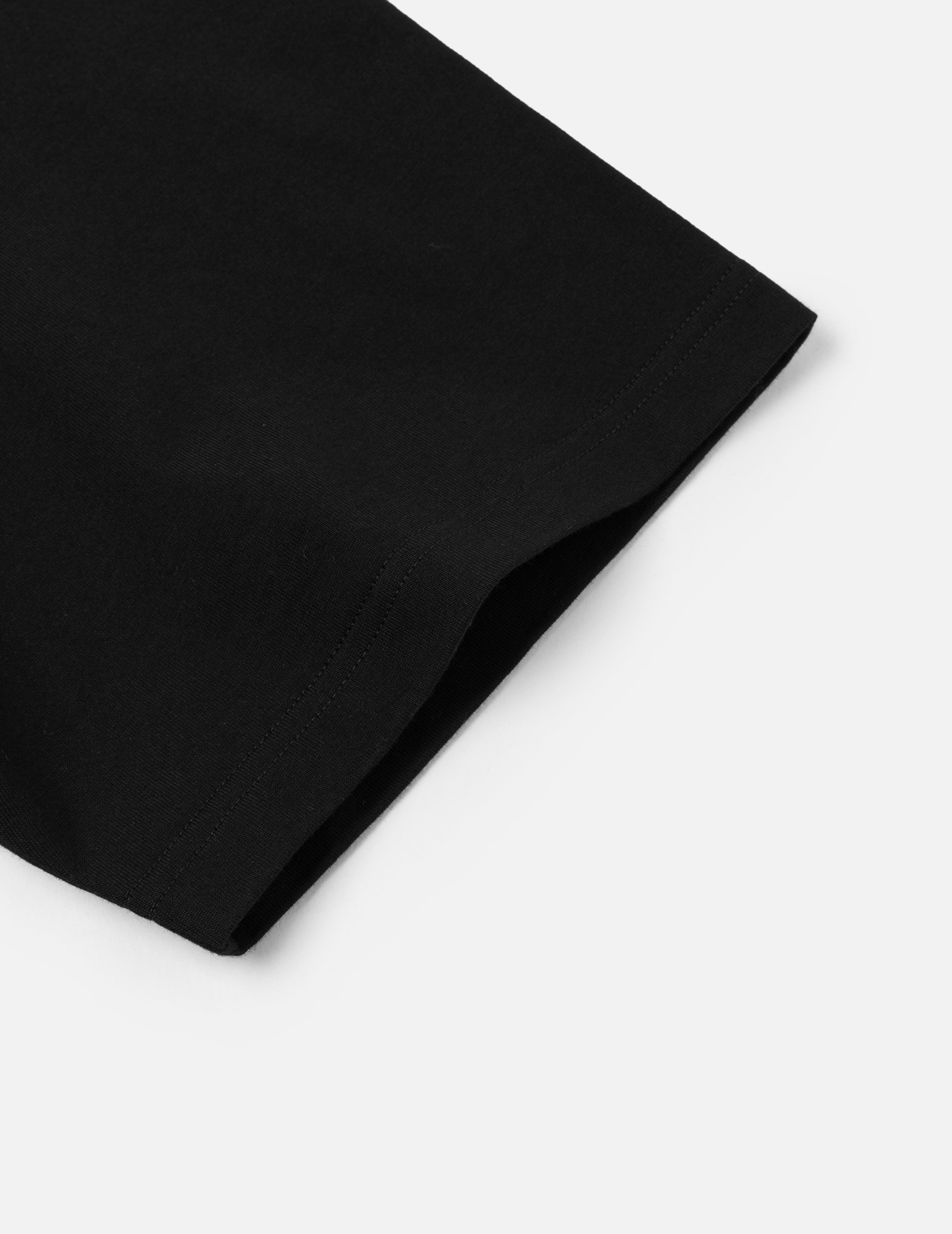 Panel Blocking with Colorful Logo Print Loose Fit T-Shirt