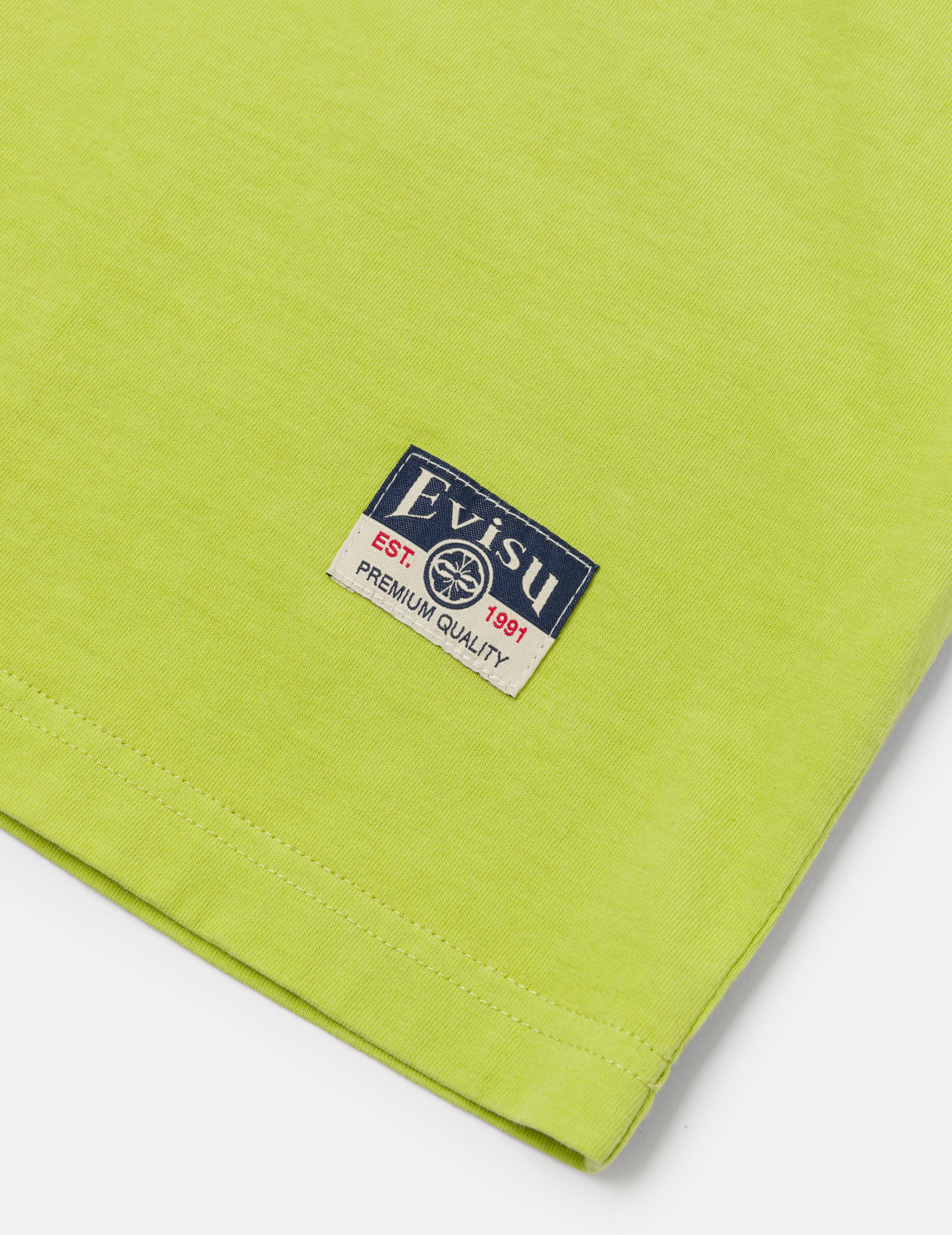 Seagull Embroidery Stitching Pocket Relax Fit T-Shirt