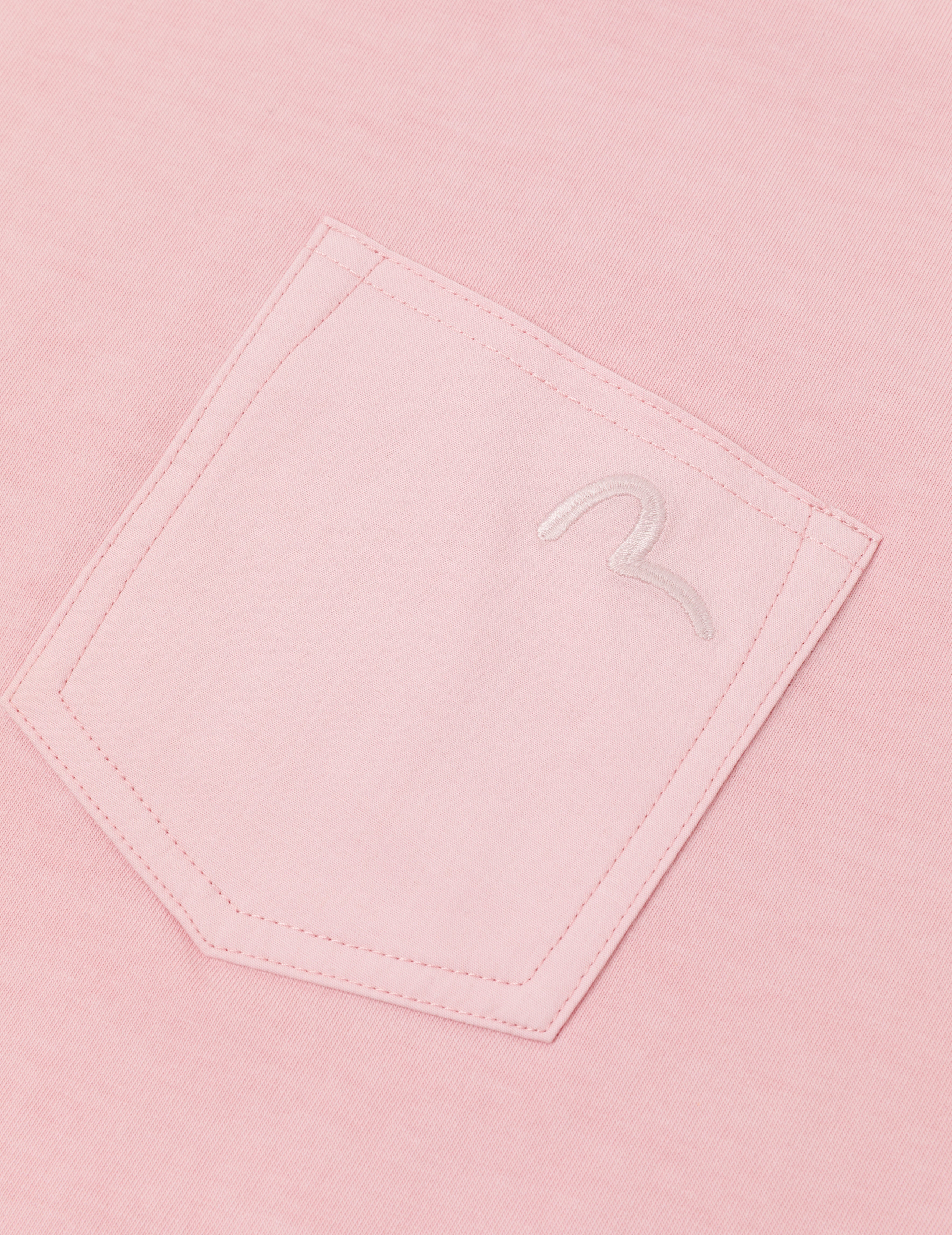 Seagull Embroidery Stitching Pocket Relax Fit T-Shirt