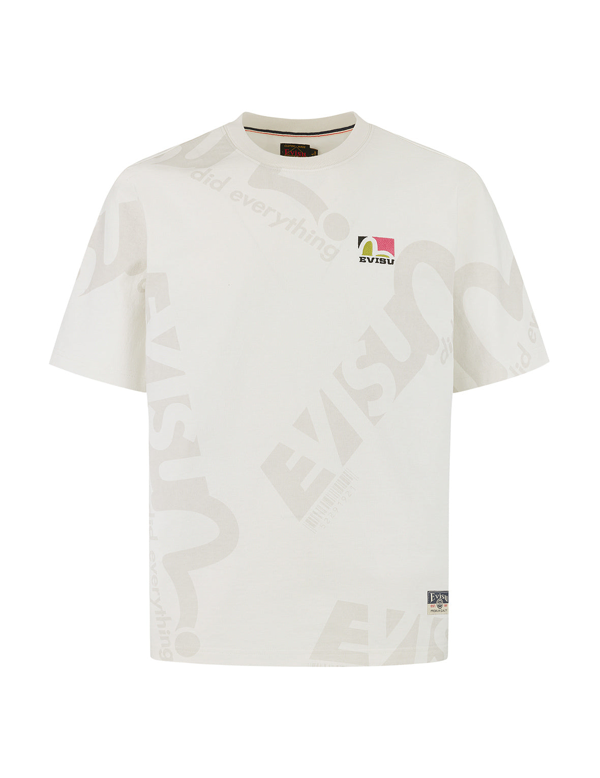Allover Logo and Seagull Print Regular Fit T-Shirt