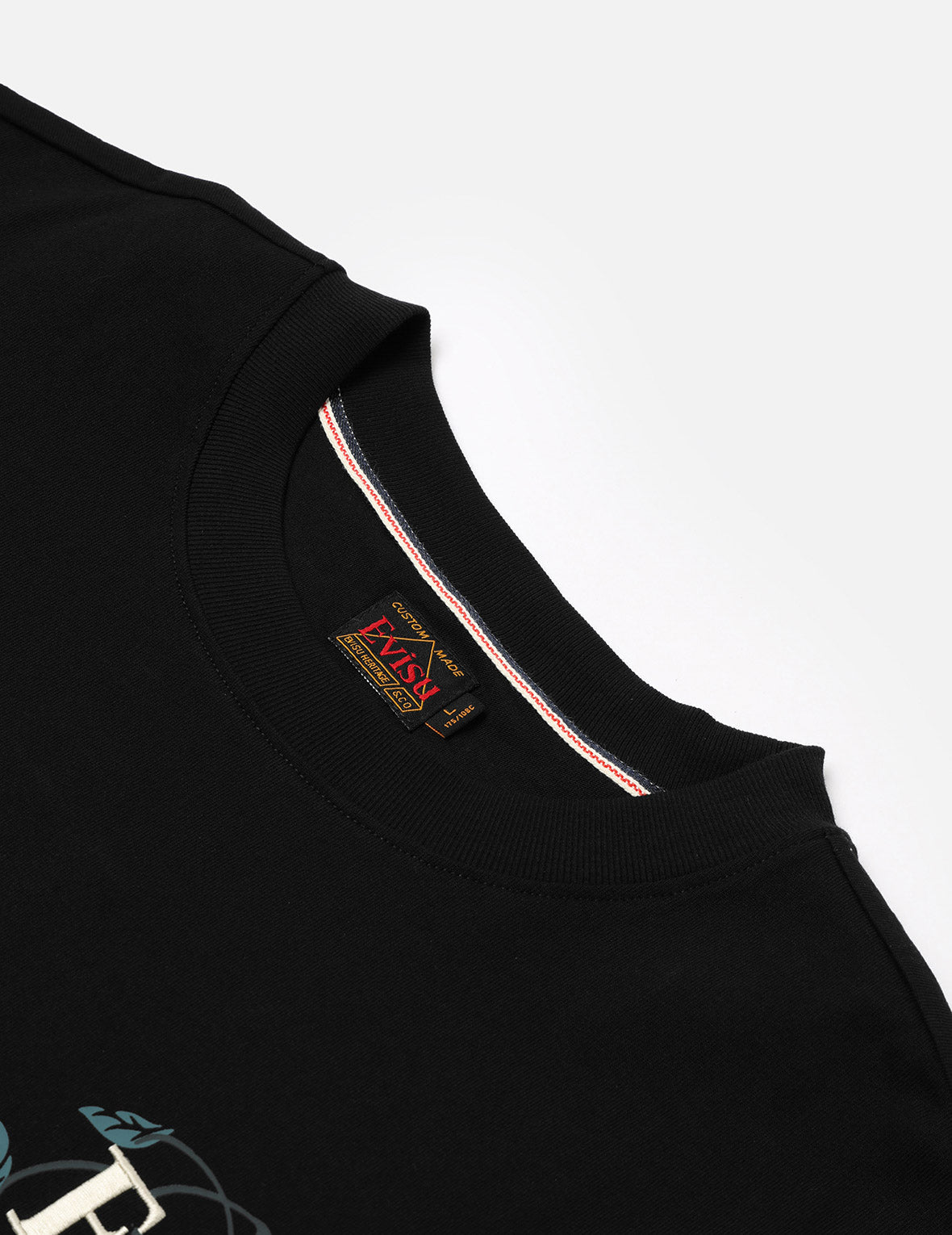 Floral Daicock and Logo Embroidery Loose Fit T-Shirt