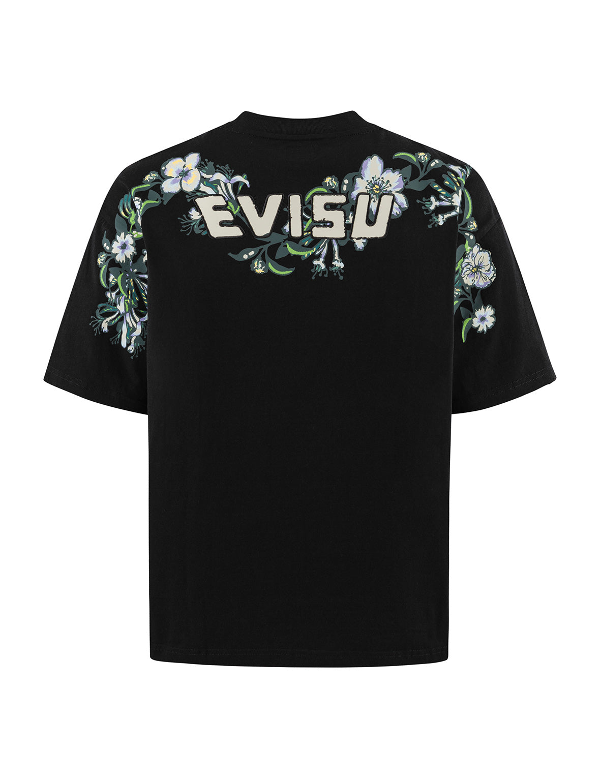 Floral Daicock and Logo Embroidery Loose Fit T-Shirt