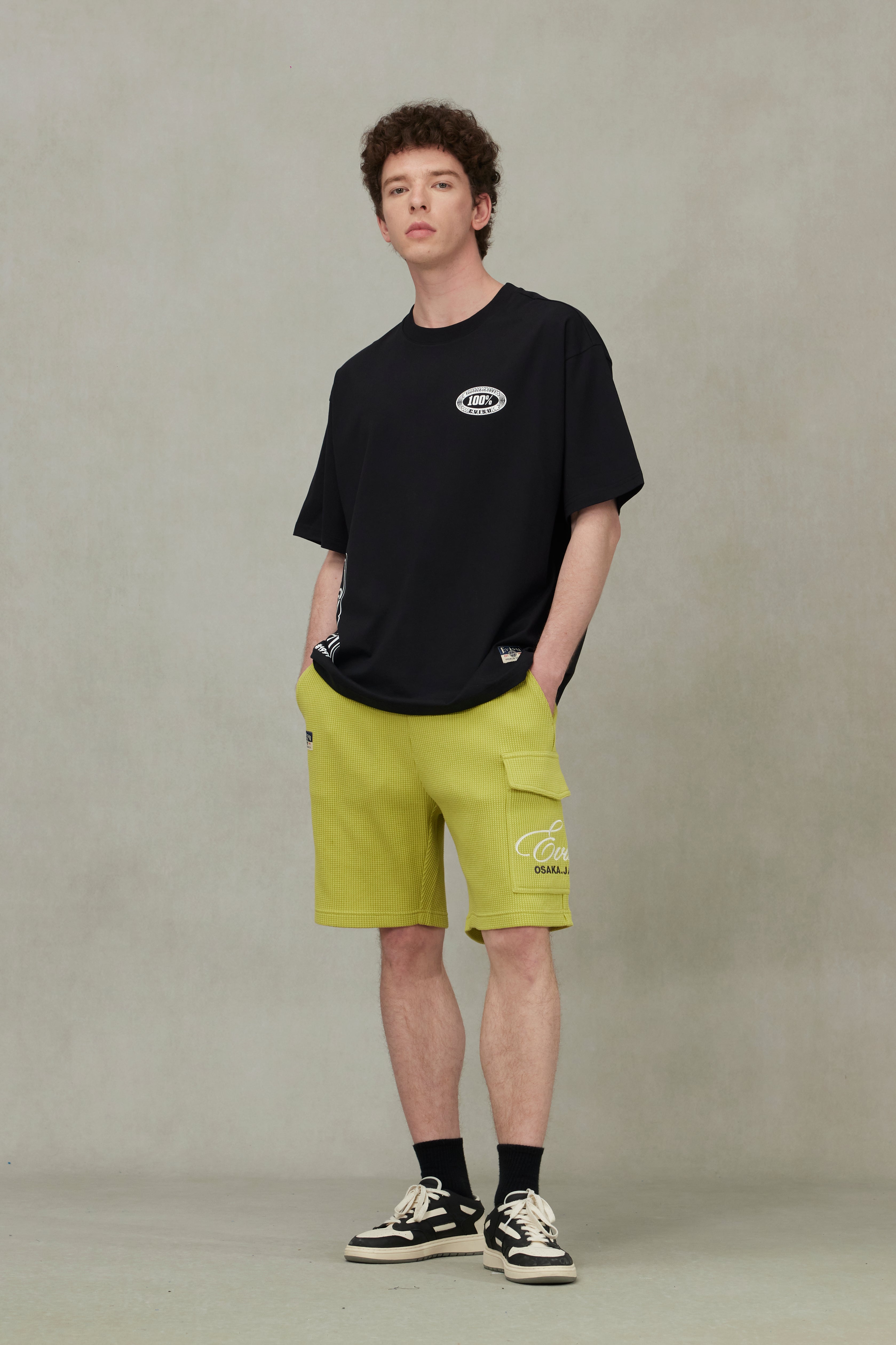 Logo and Daicock Print Loose Fit T-Shirt