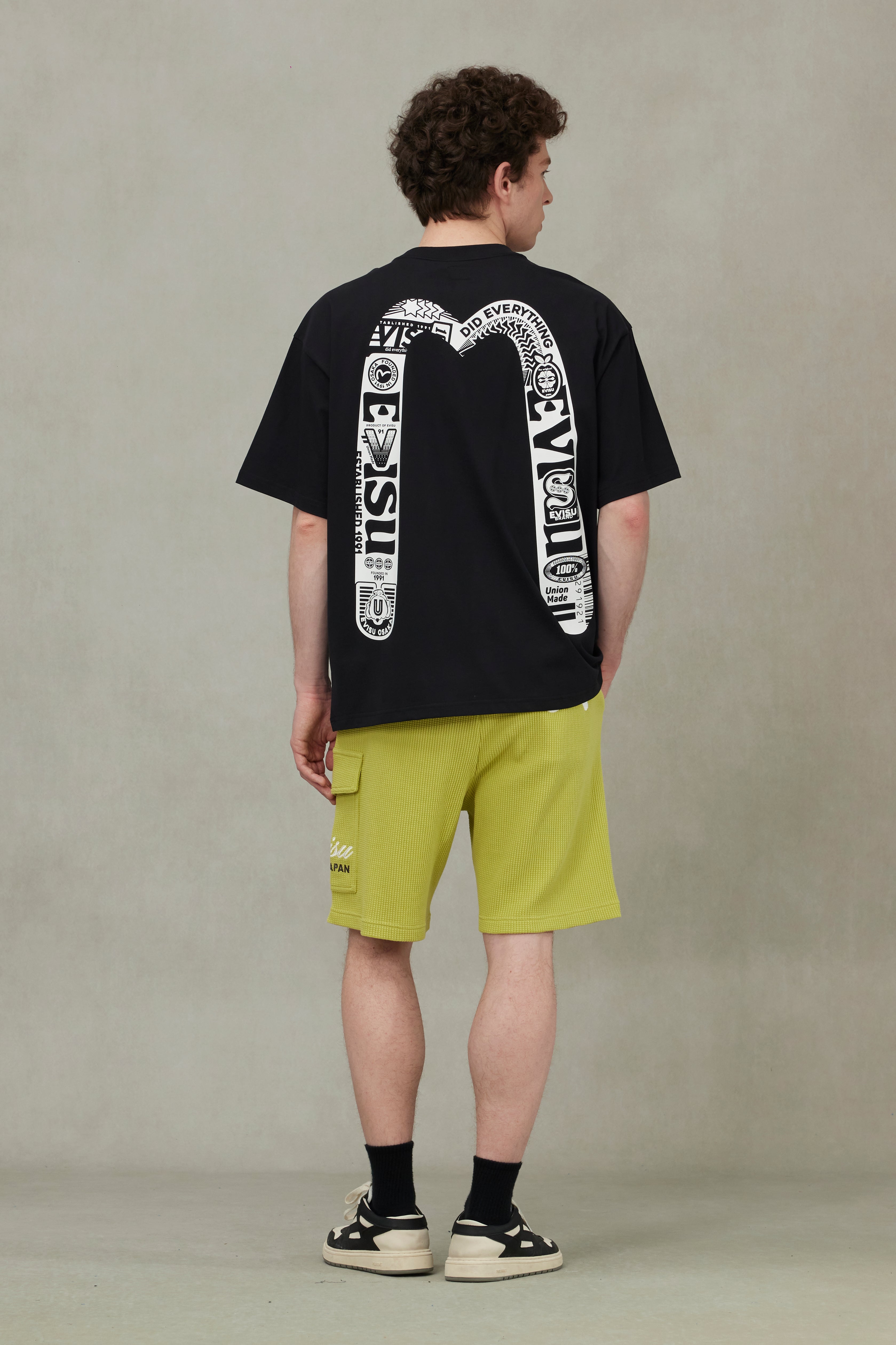 Logo and Daicock Print Loose Fit T-Shirt