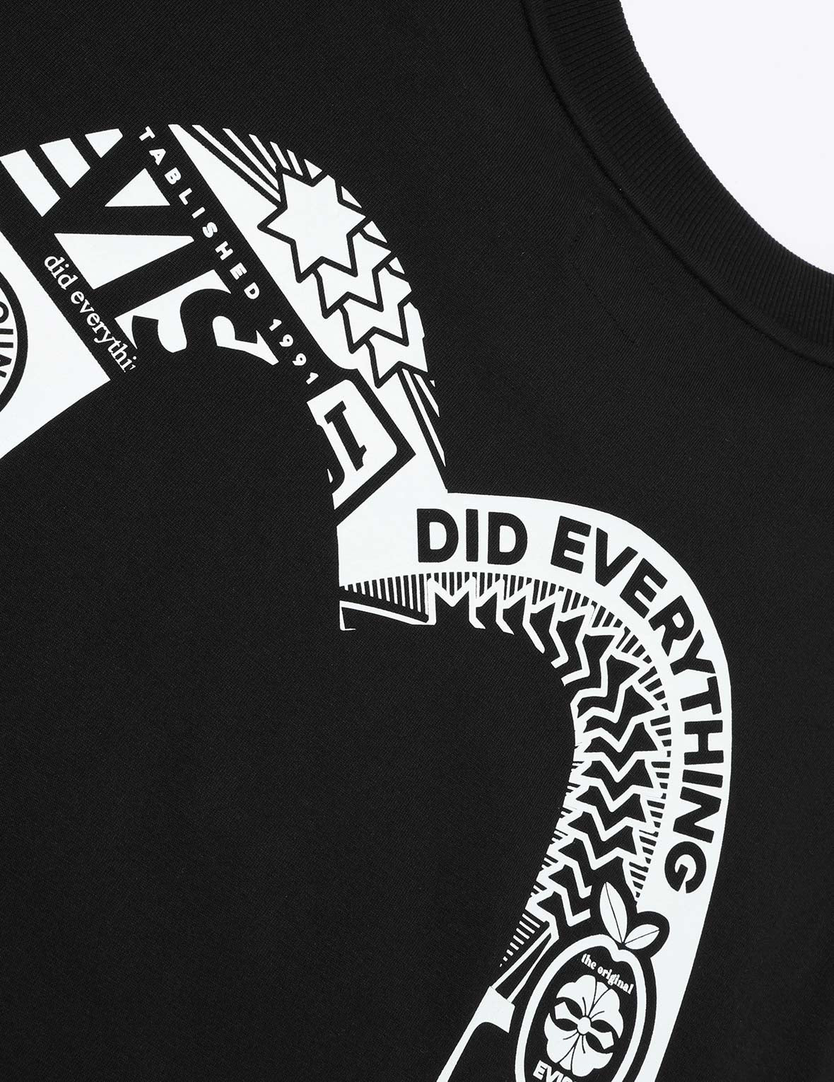 Logo and Daicock Print Loose Fit T-Shirt