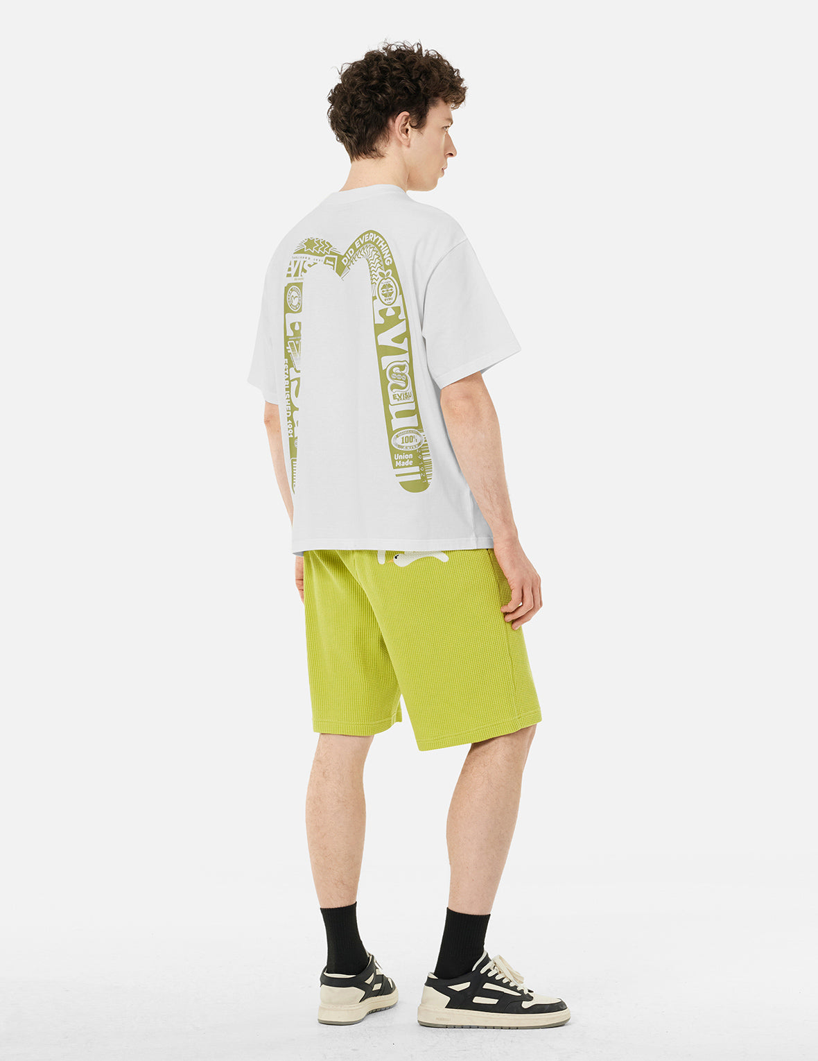 Logo and Daicock Print Loose Fit T-Shirt
