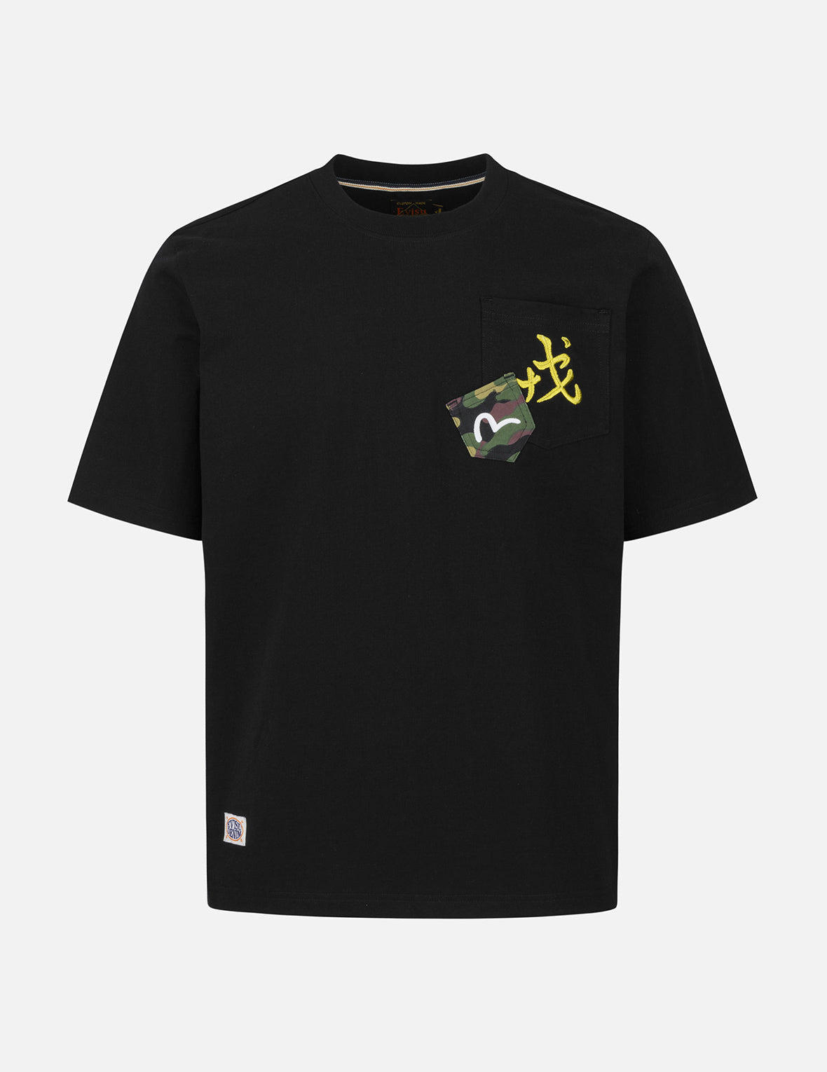 Godhead and Map Print Regular Fit T-Shirt