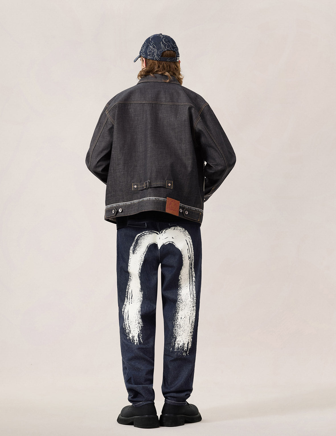 Logo Seagull Embroidery Denim Jacket