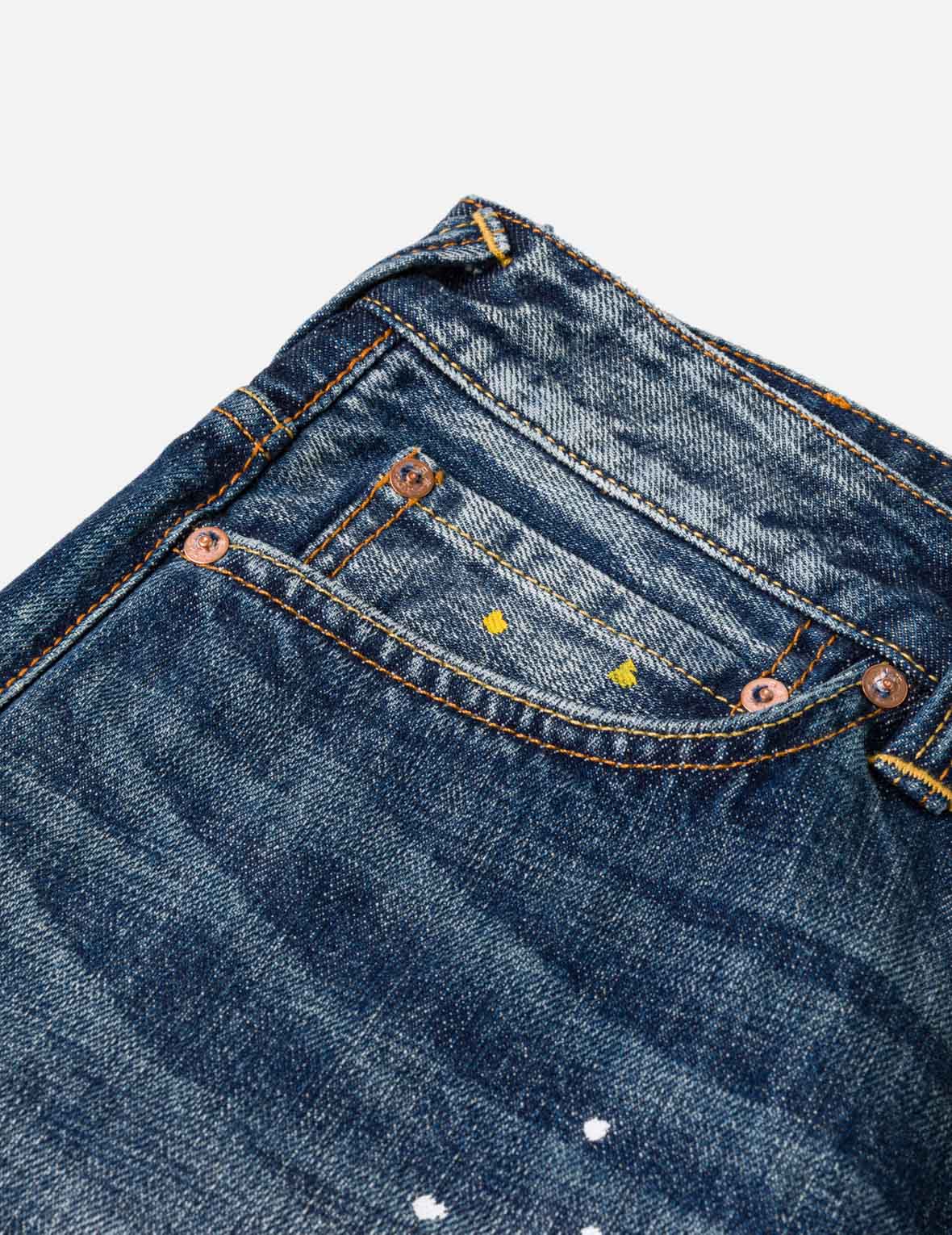 Graffiti Angel Pocket Denim Shorts