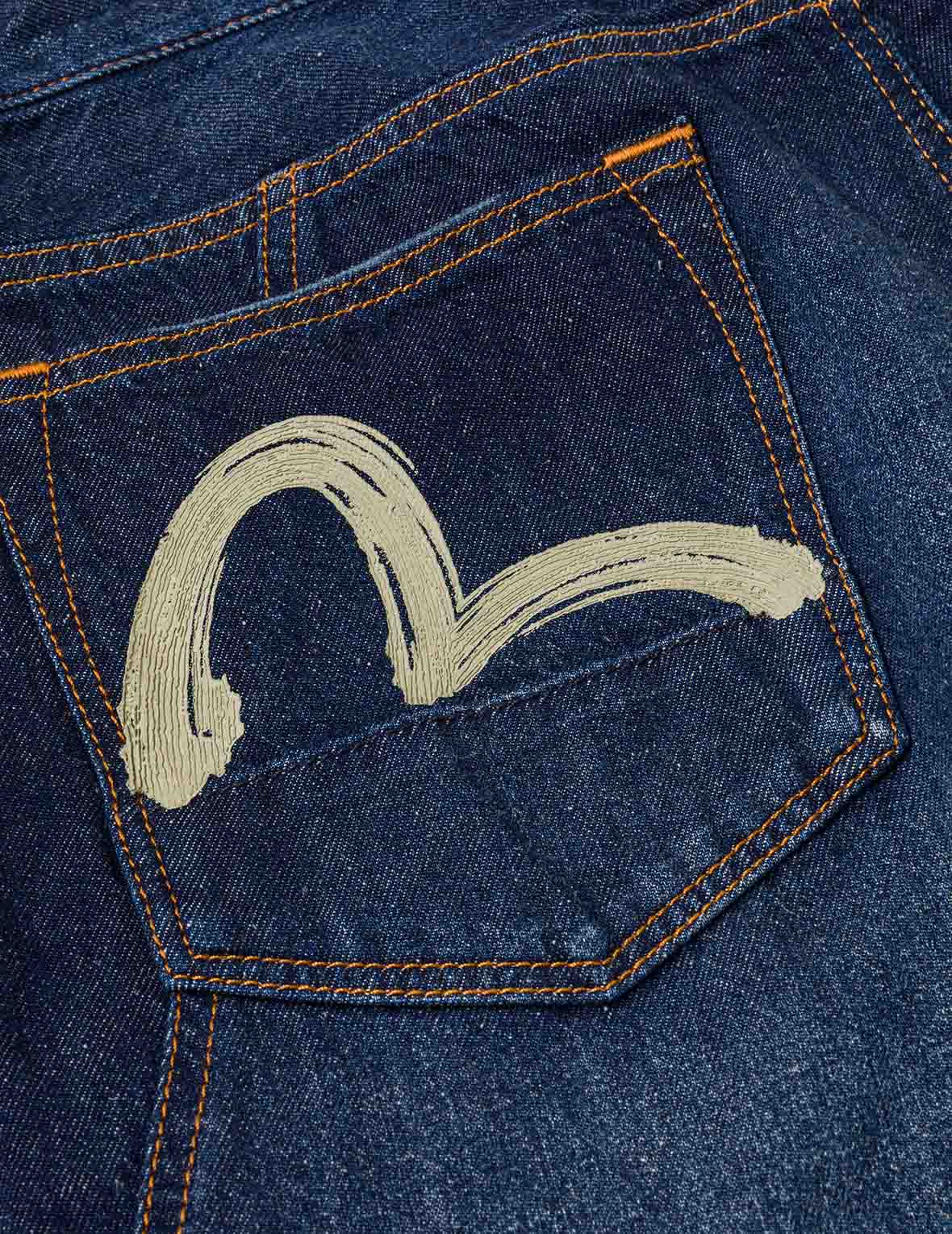 Seagull Brushstroke Denim Shorts
