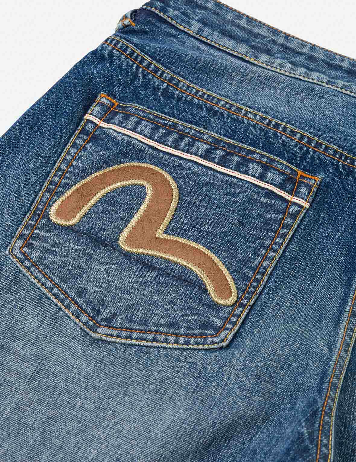 Seagull Appliqué Pocket Jeans #2030