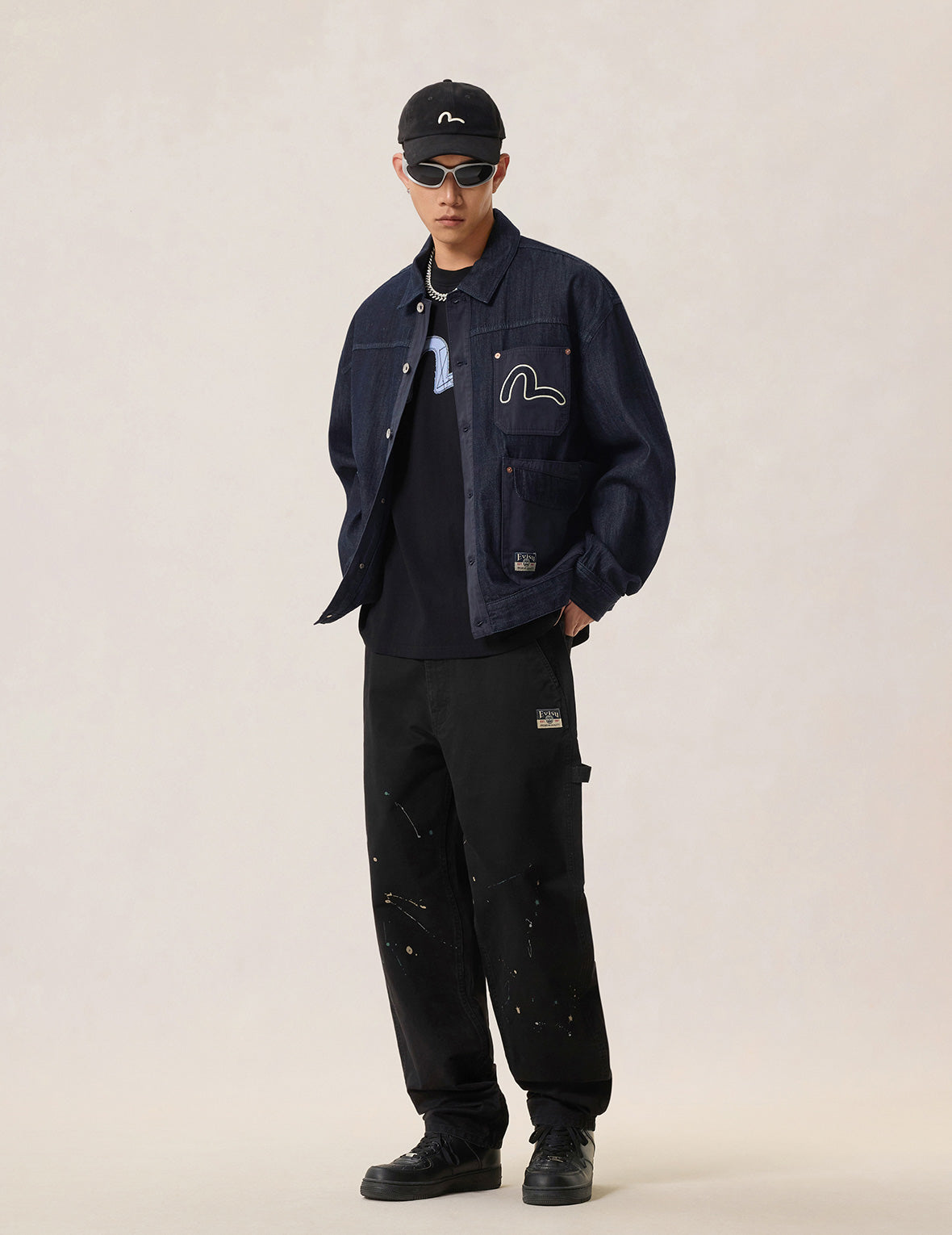 Seagull Printed Spay Dye Chino Pants