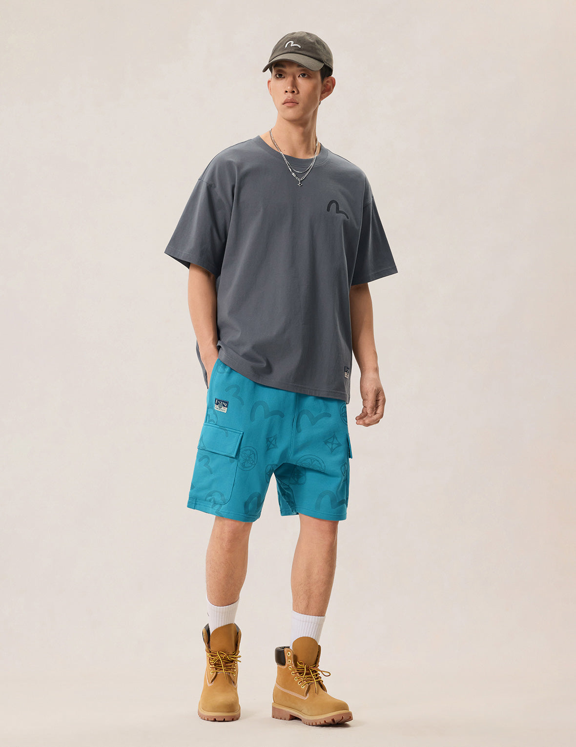 Dip-Dye Monogram Woven Shorts
