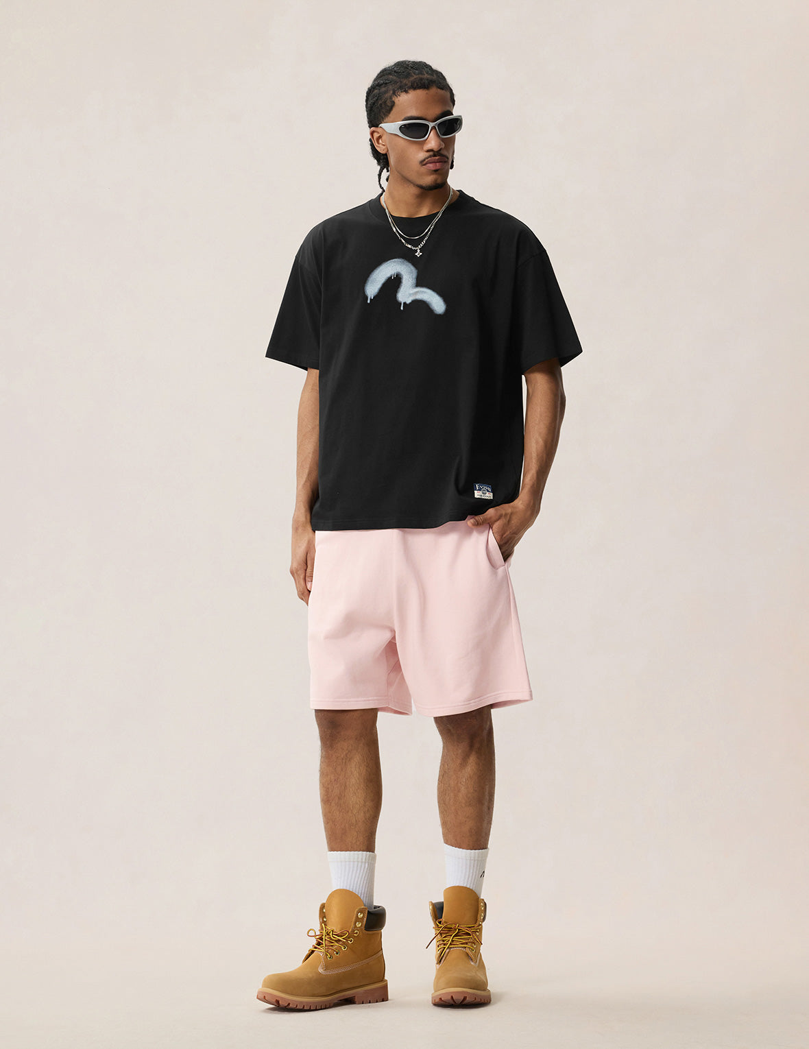 Angel Graffiti Slogan T-shirt