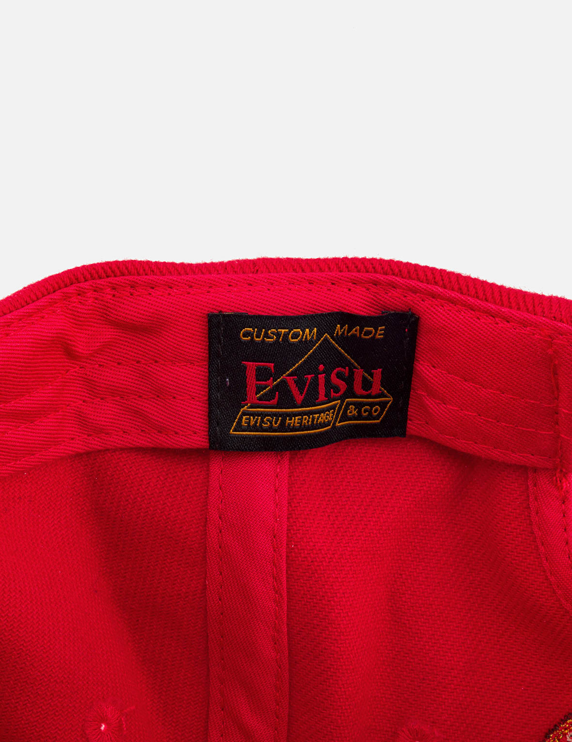 Evisu Logo Embroidery Cap - Red