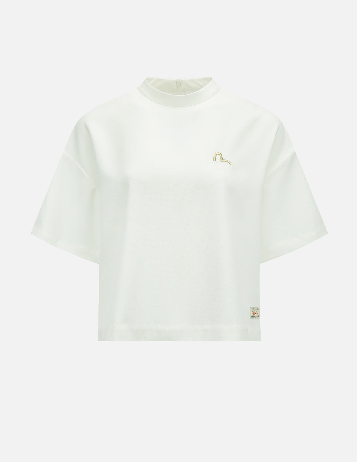 Seagull Embroidered Boxy Blouse