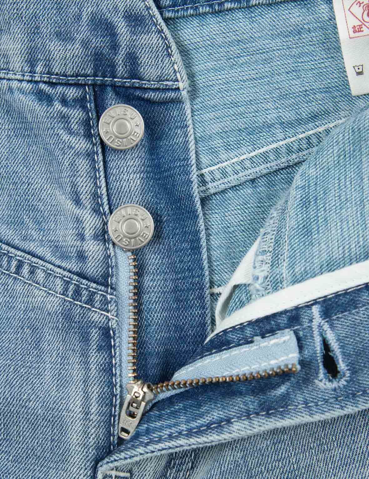 Seagull Print Paper Bag Denim Shorts