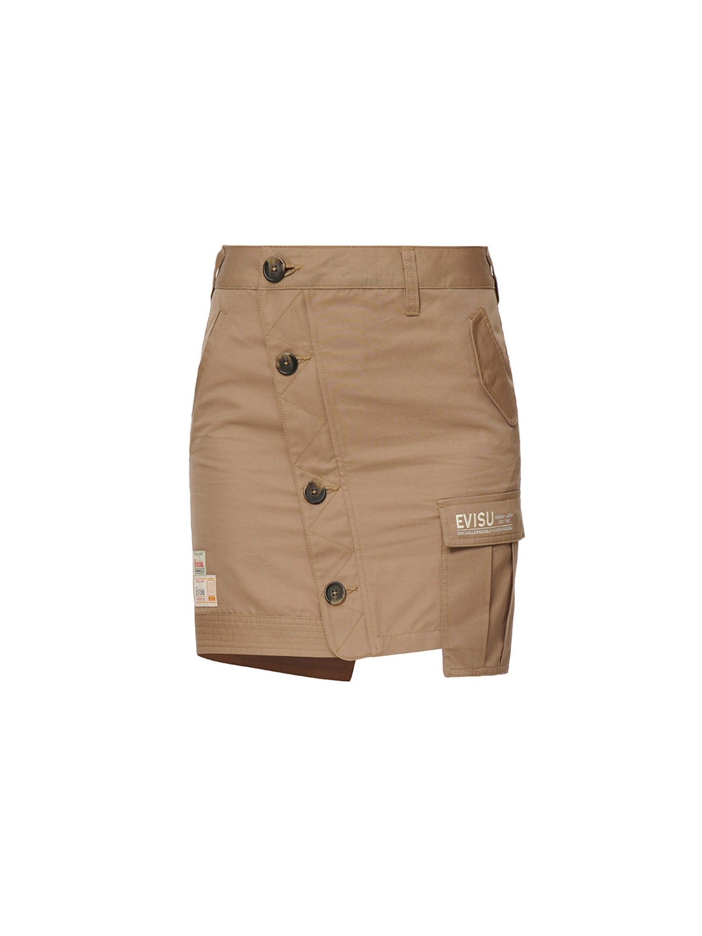Button-up Asymmetric Skirt