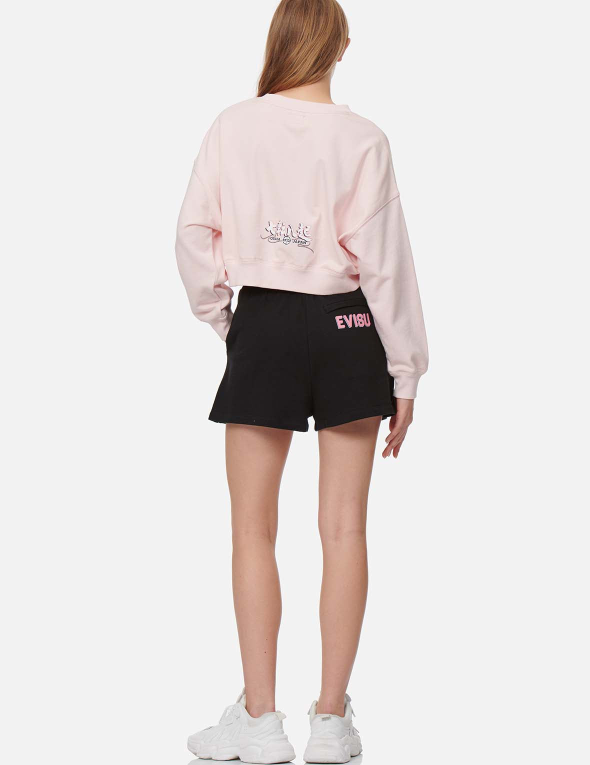 Seagull and Logo Print Sweat Shorts