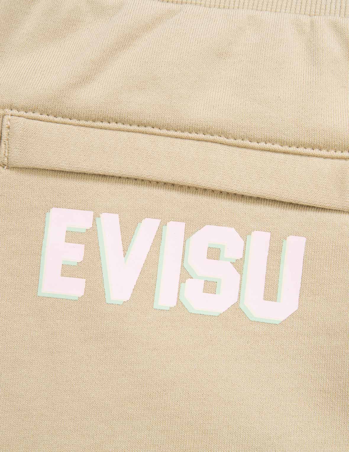 Seagull and Logo Print Sweat Shorts