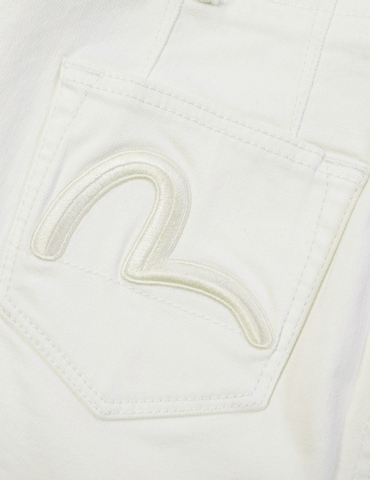 Seagull Embroidery Fuchsia Denim Skirt