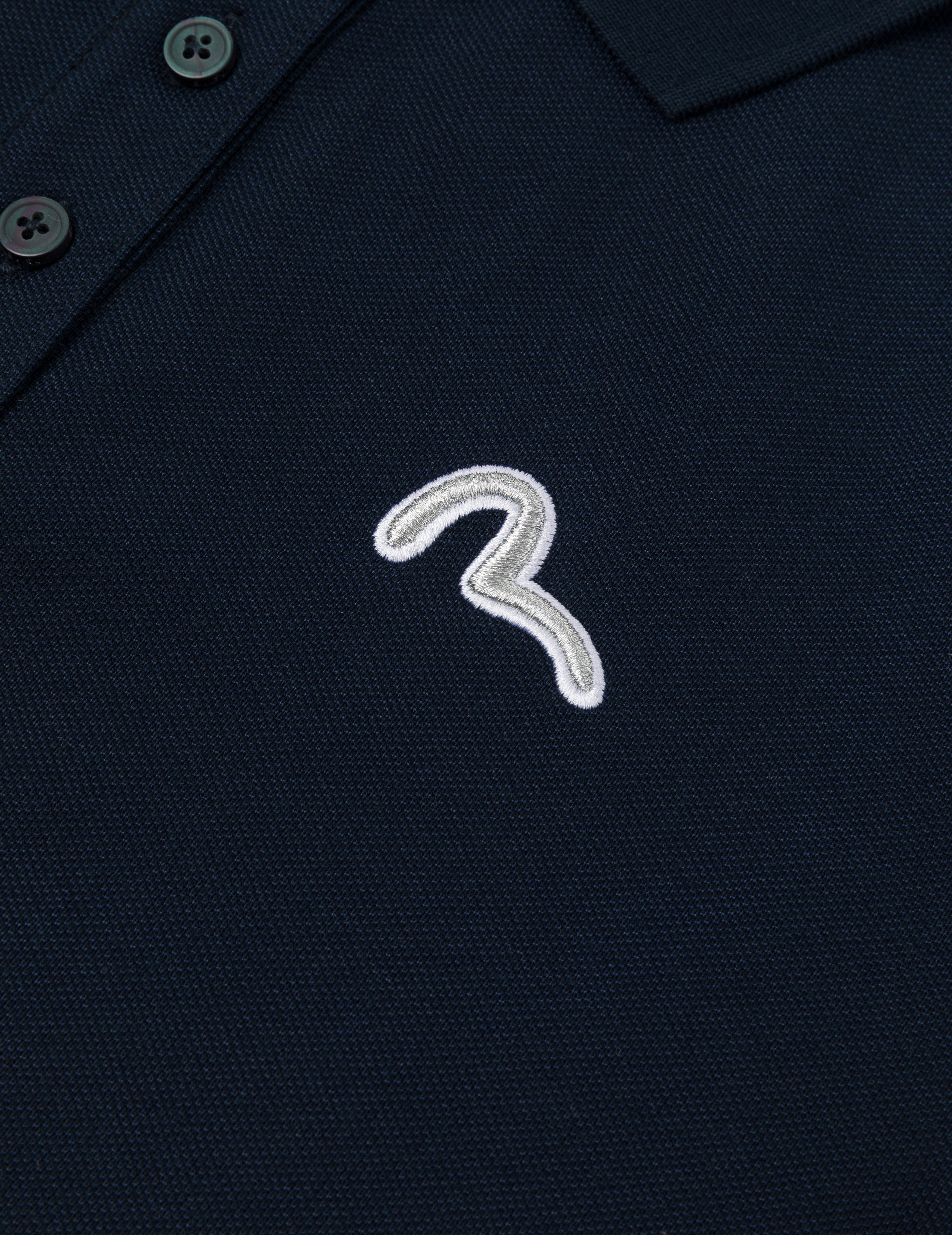 Seagull and Slogan Embroidery Fashion Fit Polo Shirt