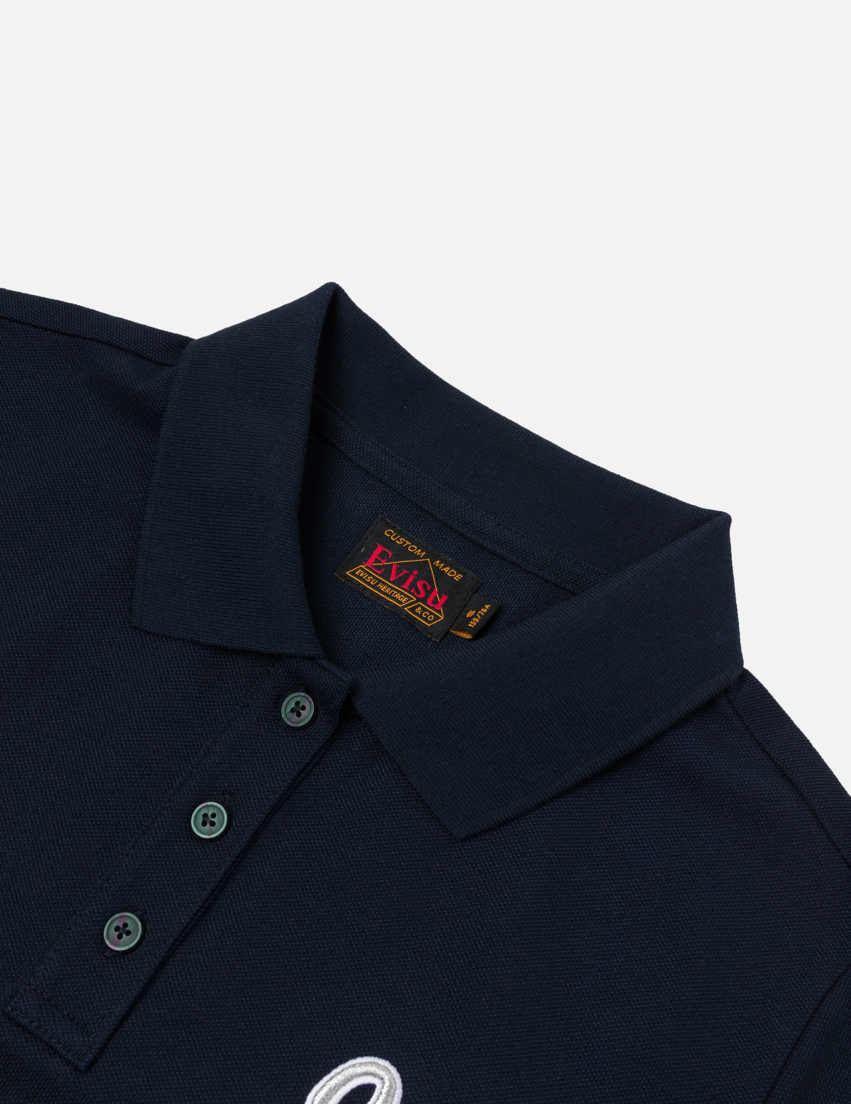 Seagull and Slogan Embroidery Fashion Fit Polo Shirt