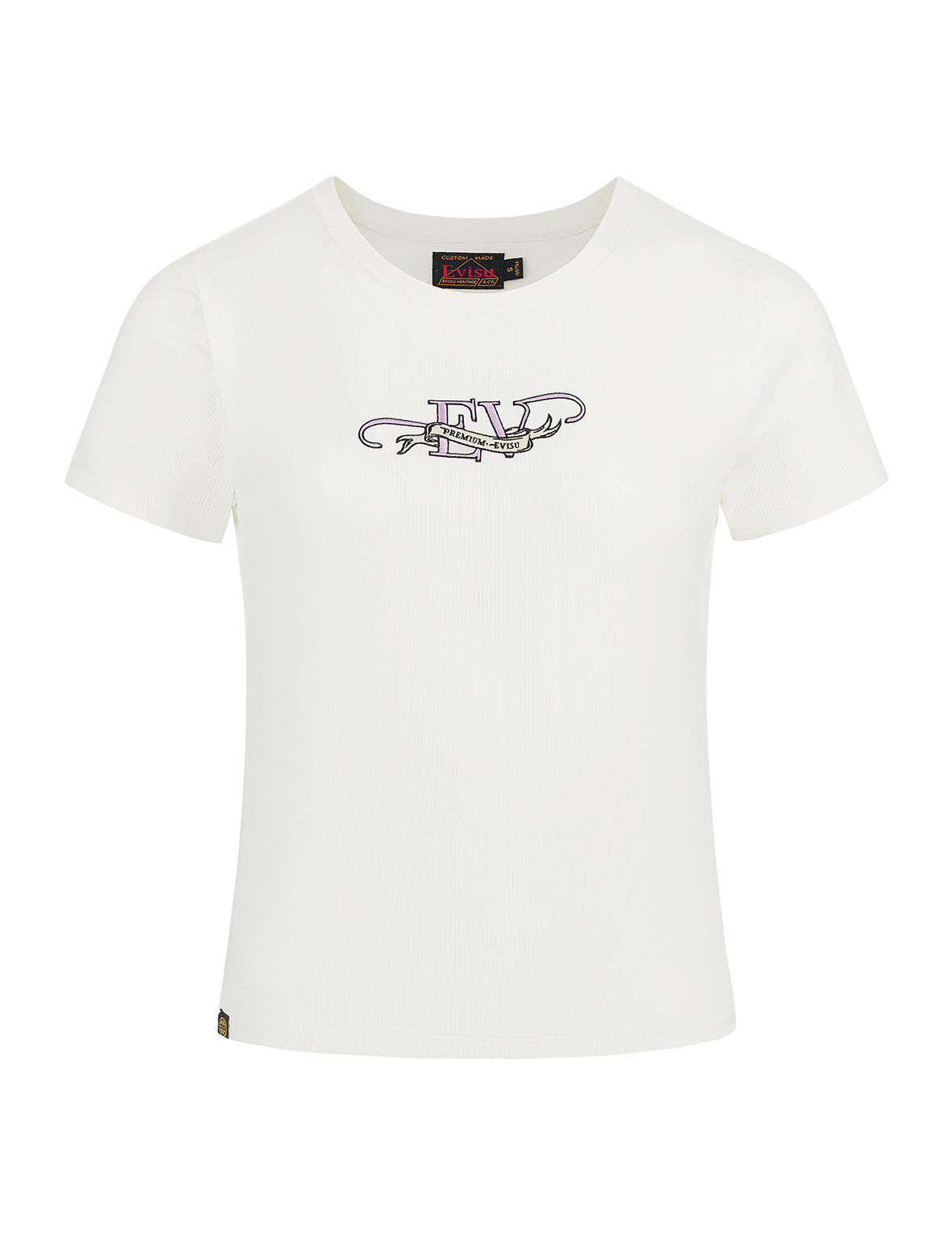 "EV" Print Slim Fit T-shirt